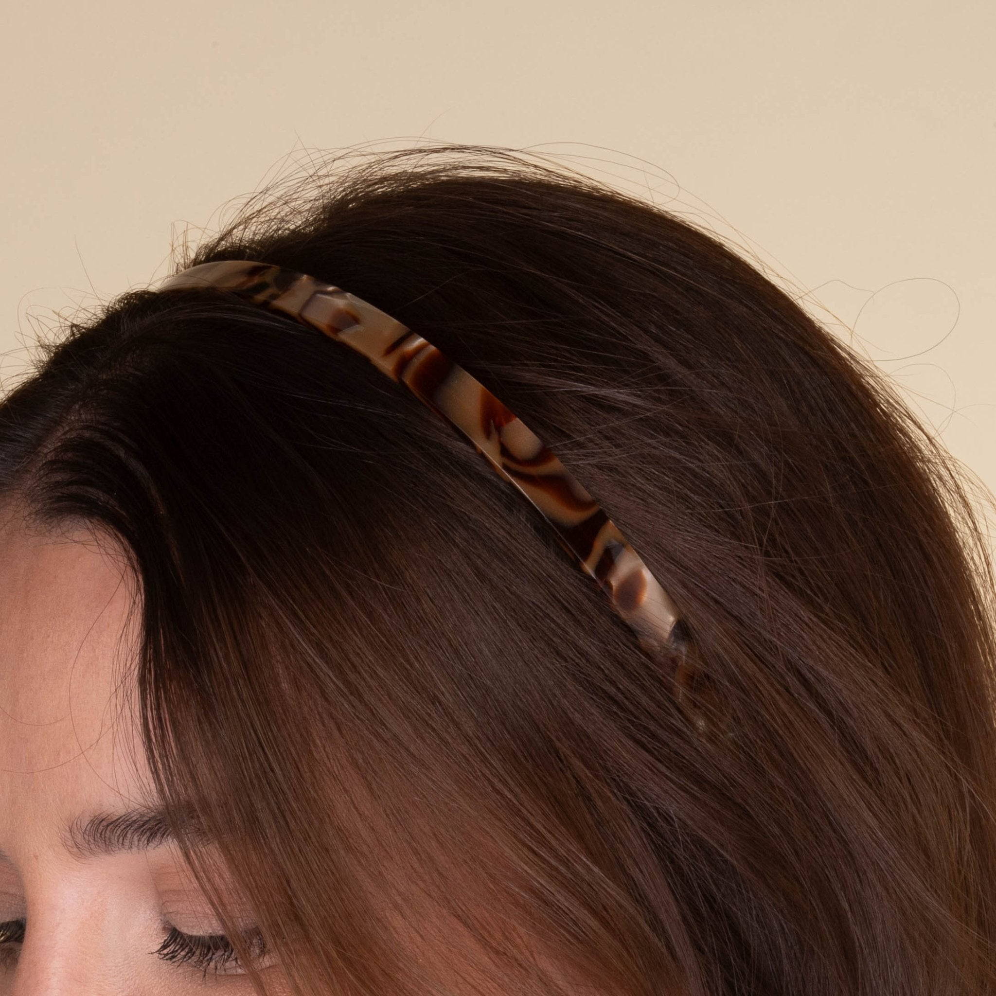 Classic Tortoiseshell 1cm French Headband - Camile & Stone