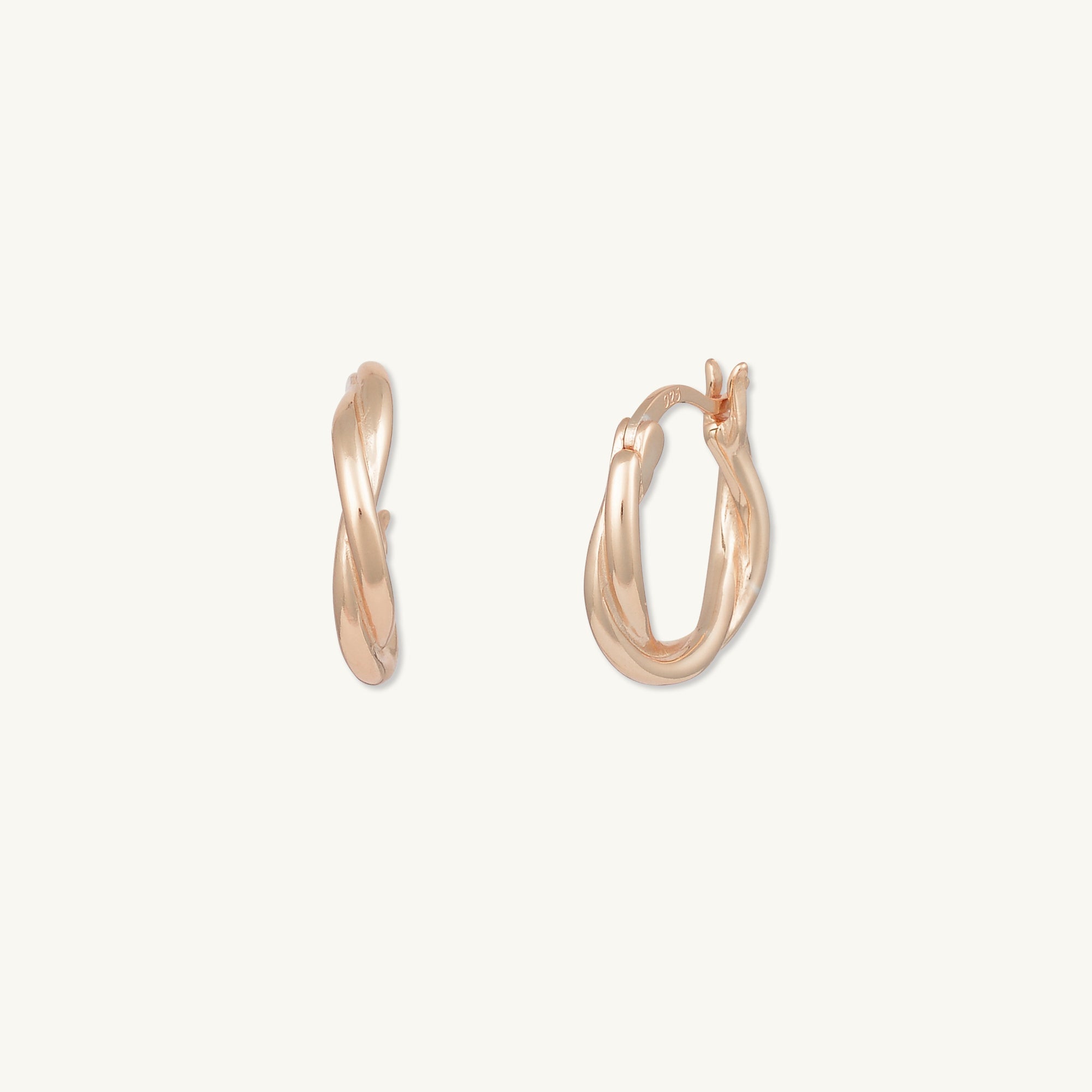 Classic Twist Hoop Earrings - Camile & Stone