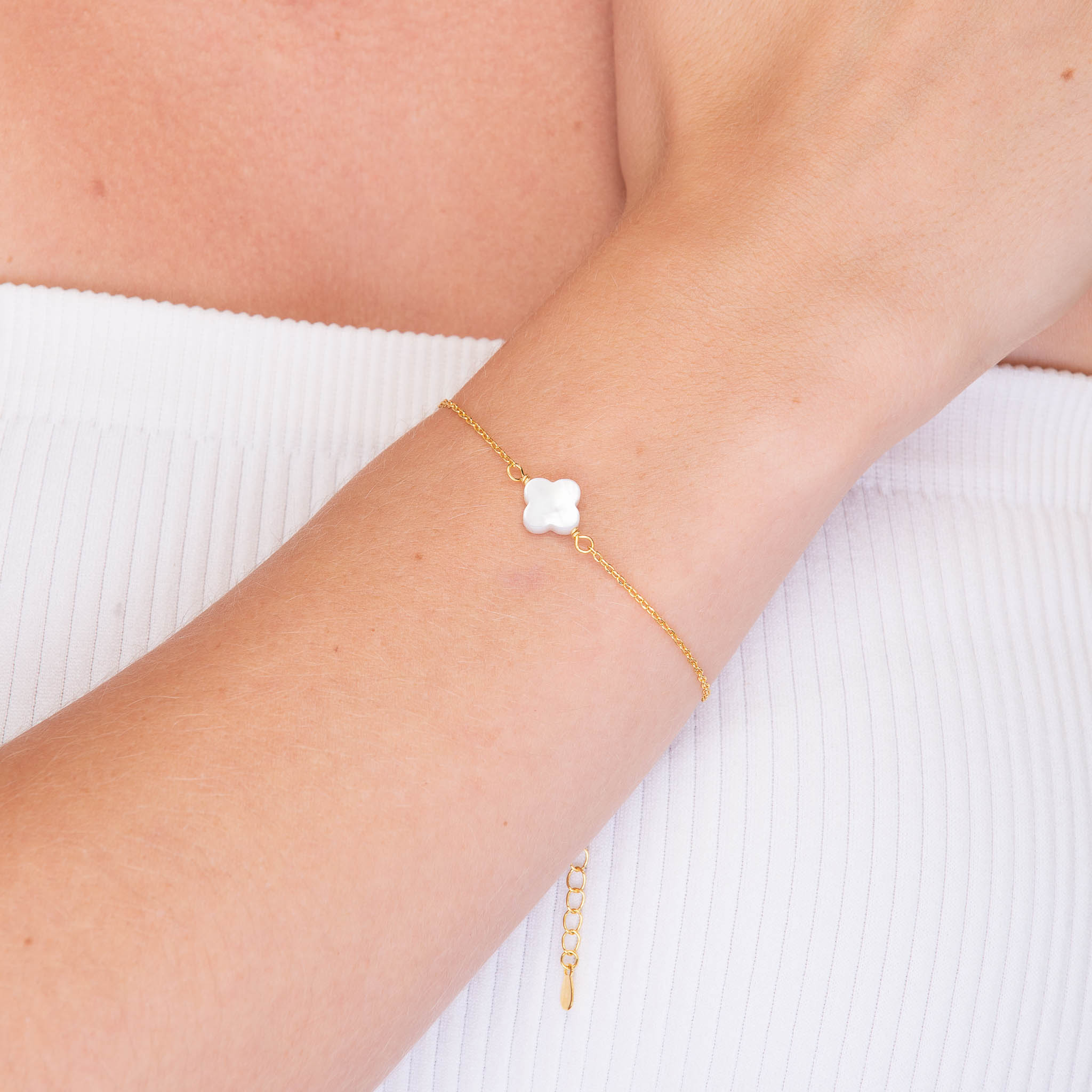 Clover MOP Chain Bracelet - Camile & Stone