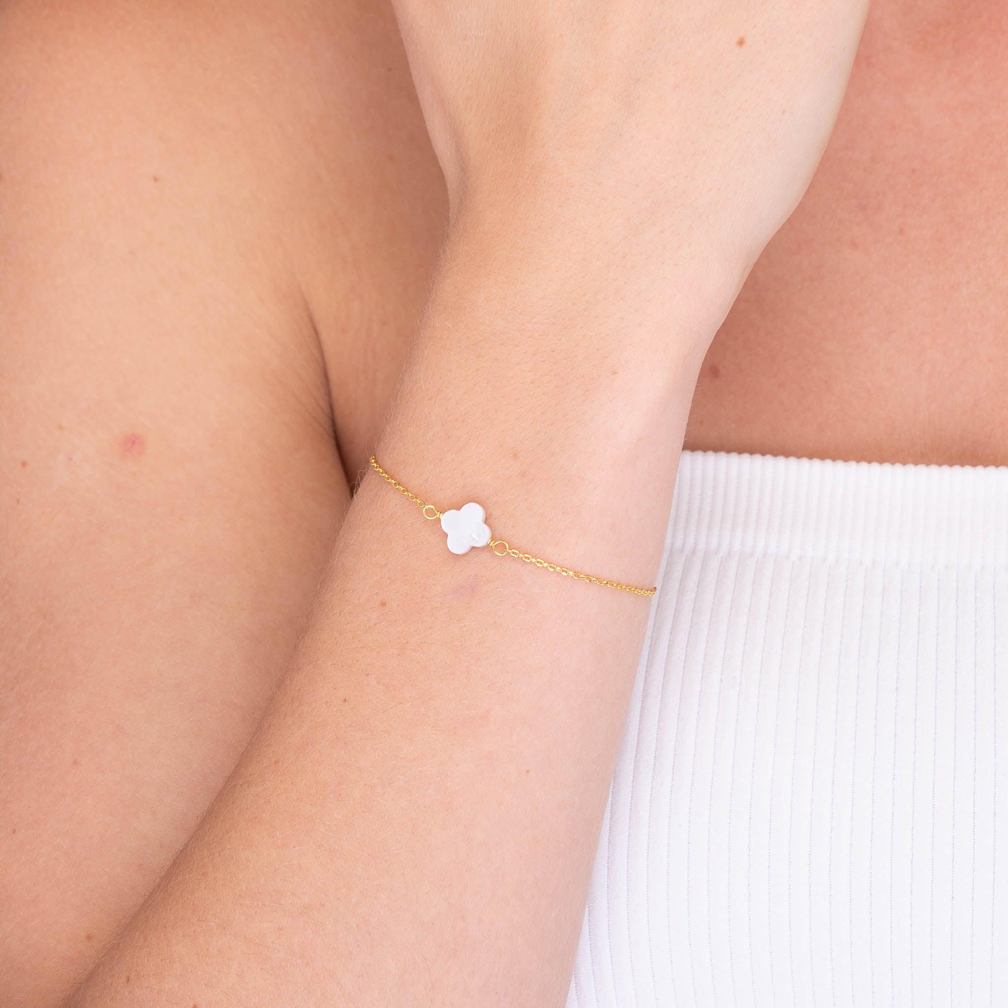 Clover MOP Chain Bracelet - Camile & Stone