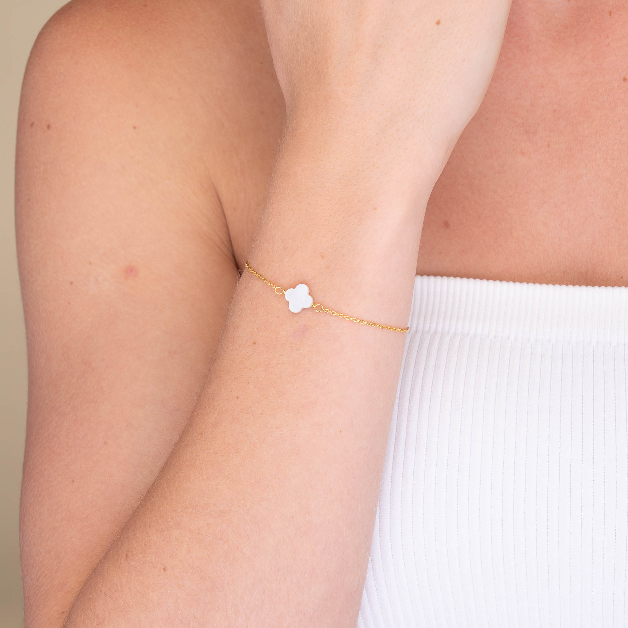 Clover MOP Chain Bracelet - Camile & Stone