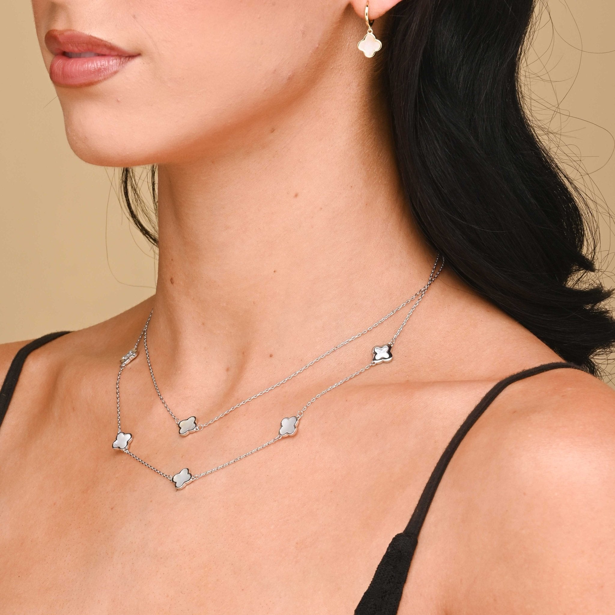 Clover Single MOP Necklace - Camile & Stone