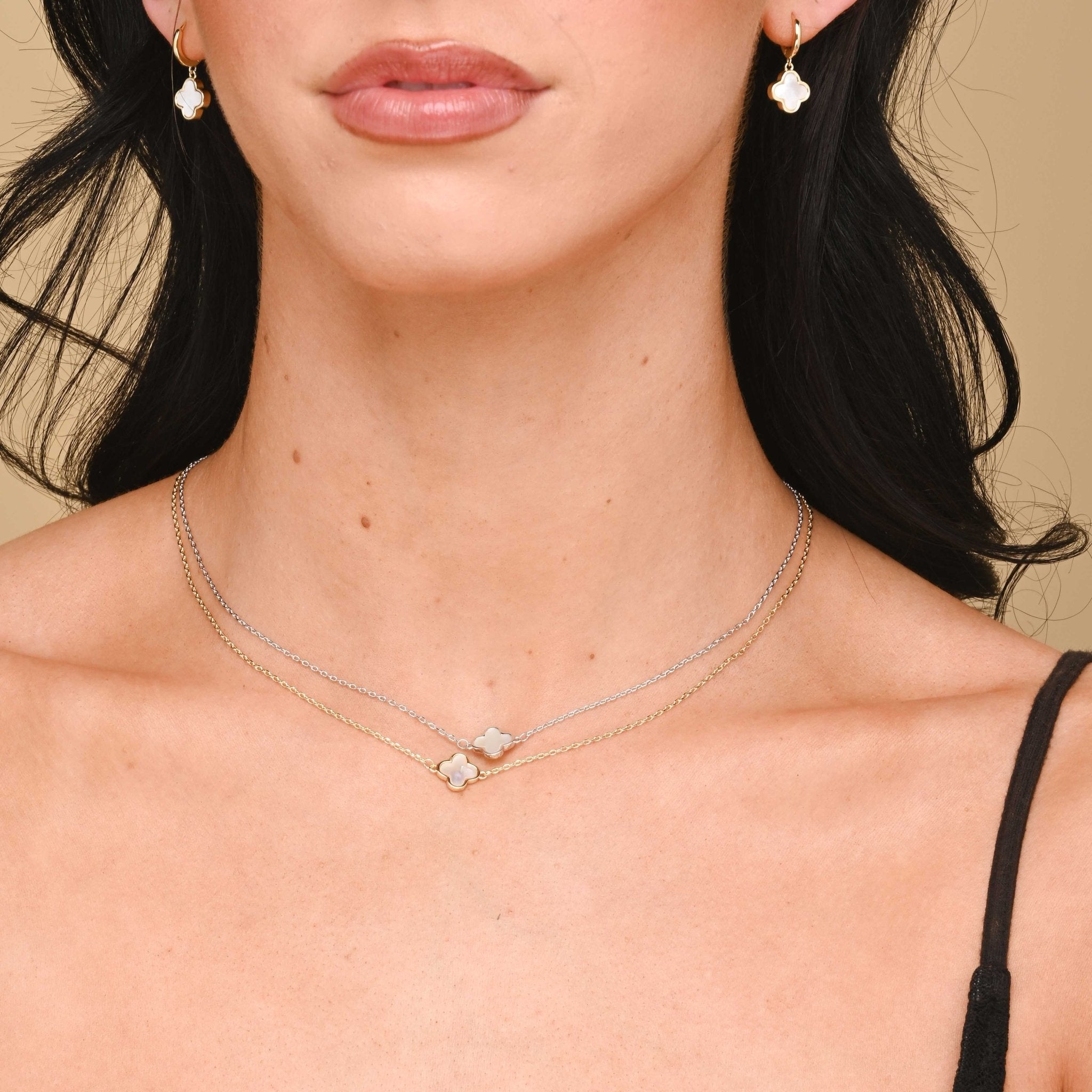 Clover Single MOP Necklace - Camile & Stone