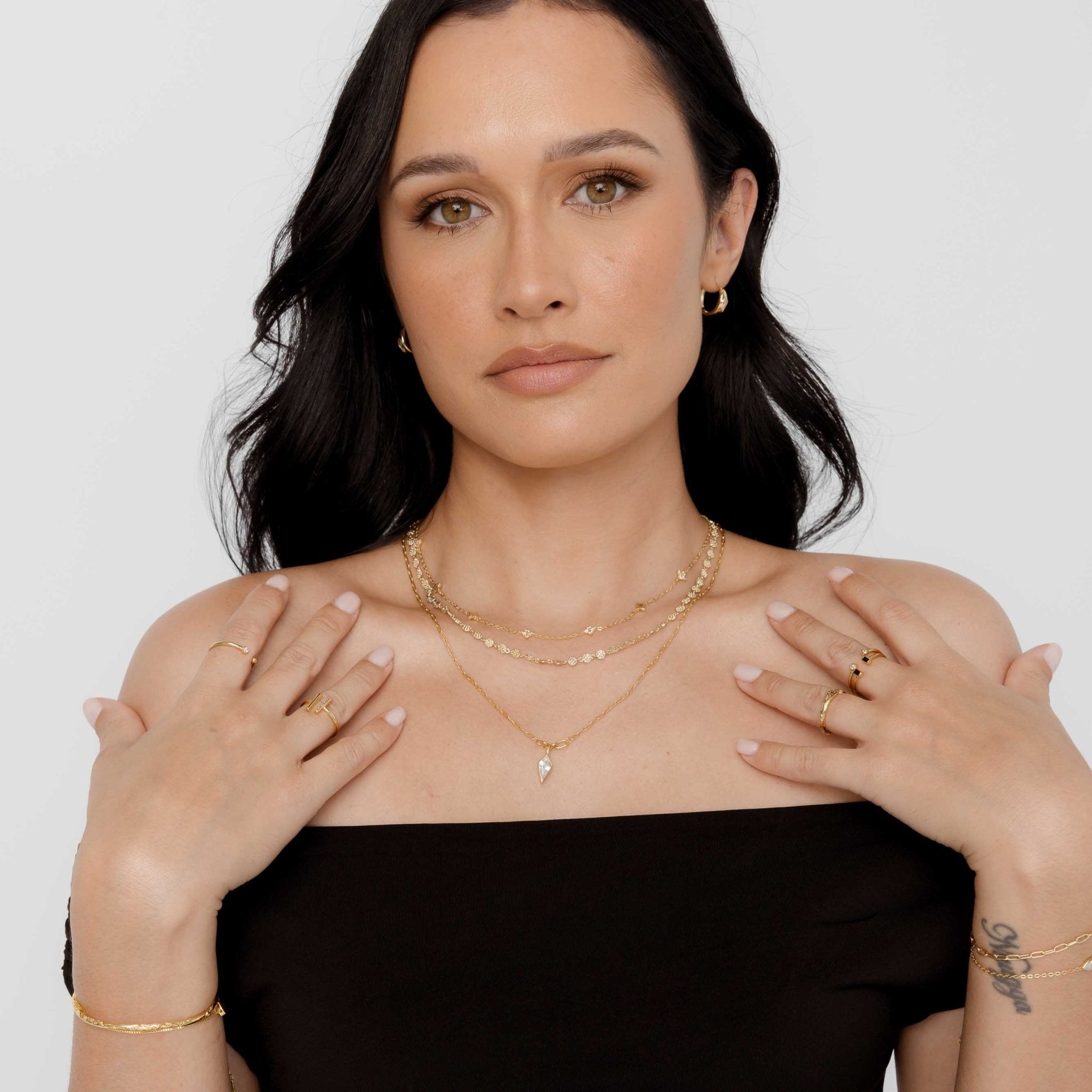 Clover Station Sapphire Necklace - Camile & Stone