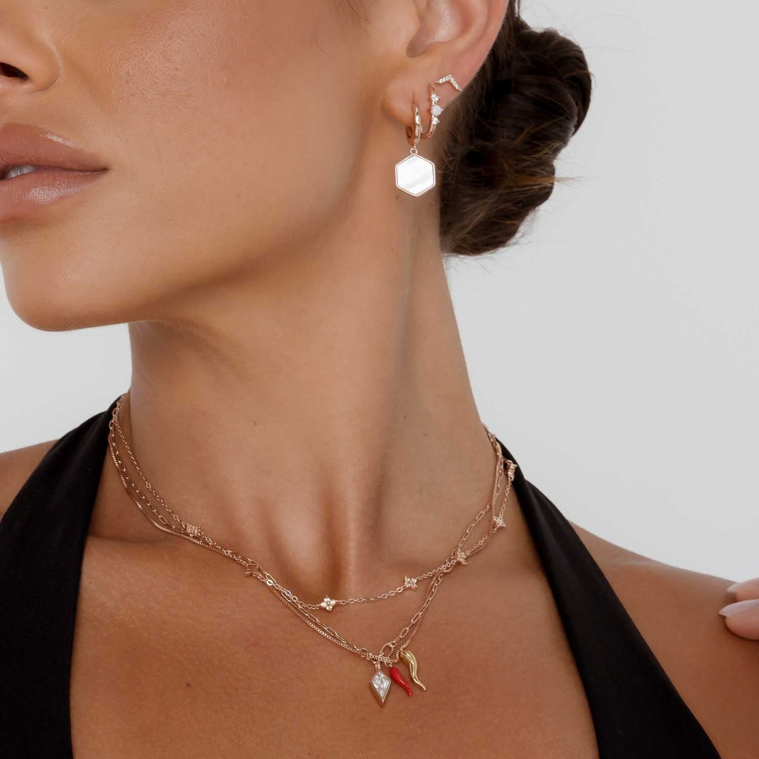 Clover Station Sapphire Necklace - Camile & Stone