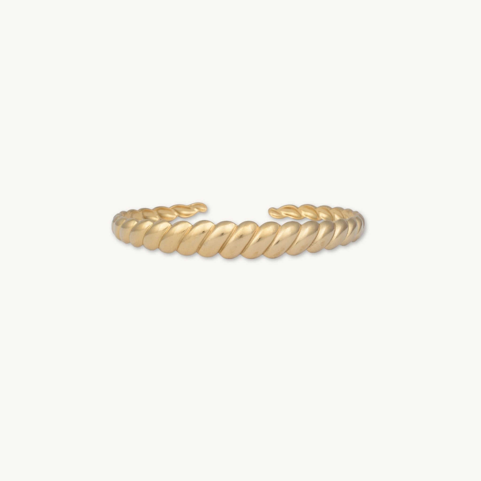 Croissant Open Cuff Bangle - Camile & Stone