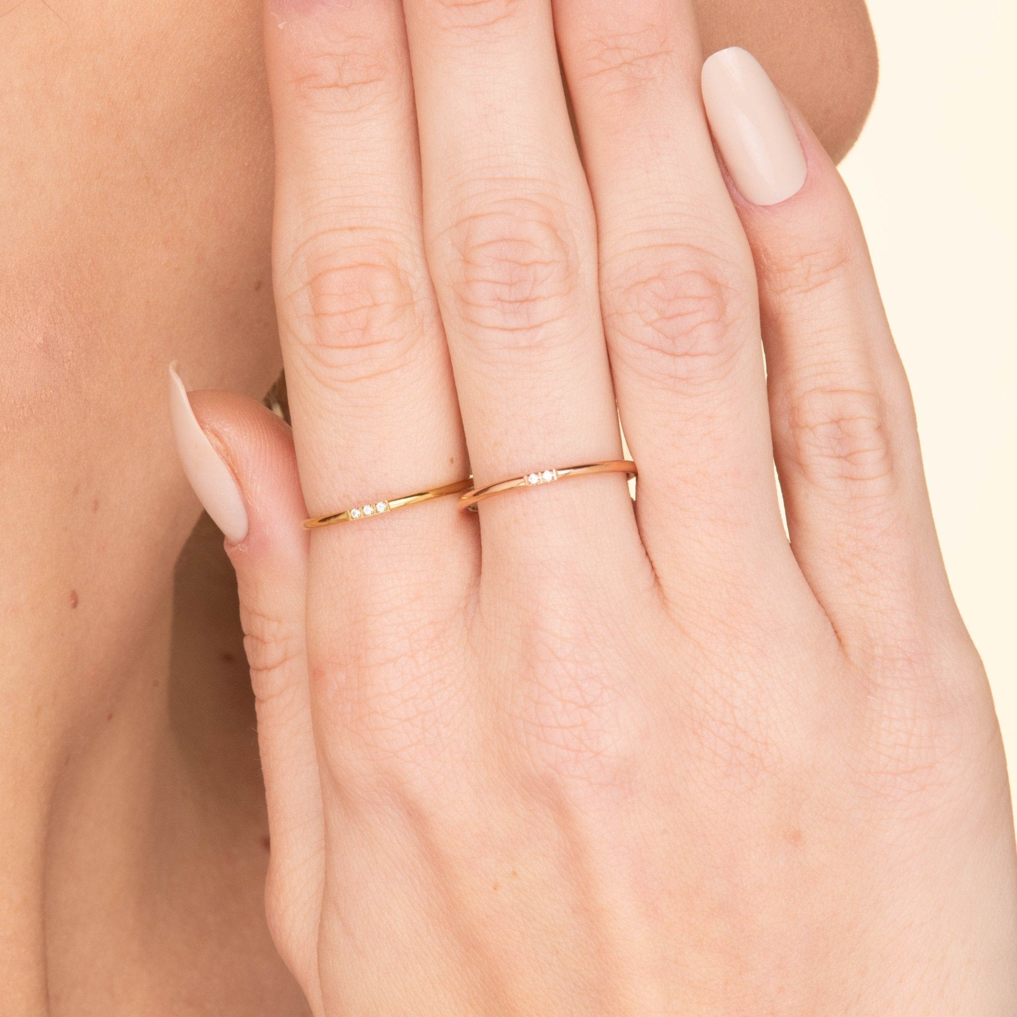 Duo Sapphire Stacking Ring - Camile & Stone