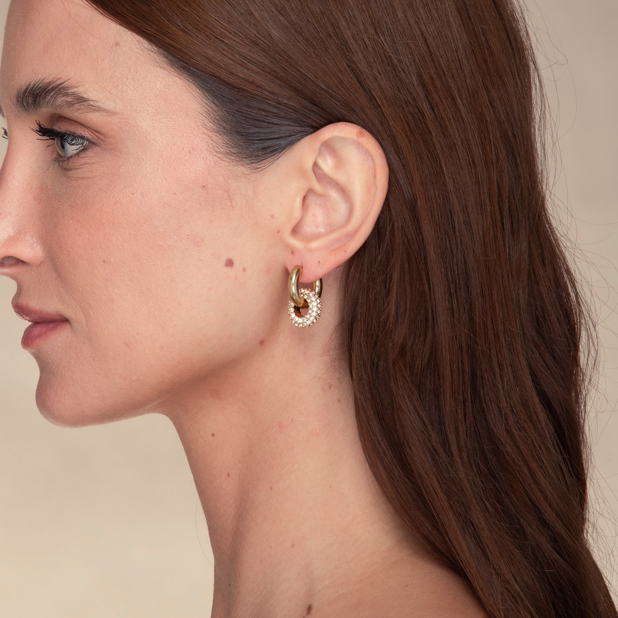 Elena Zirconia Huggie Earrings - Camile & Stone