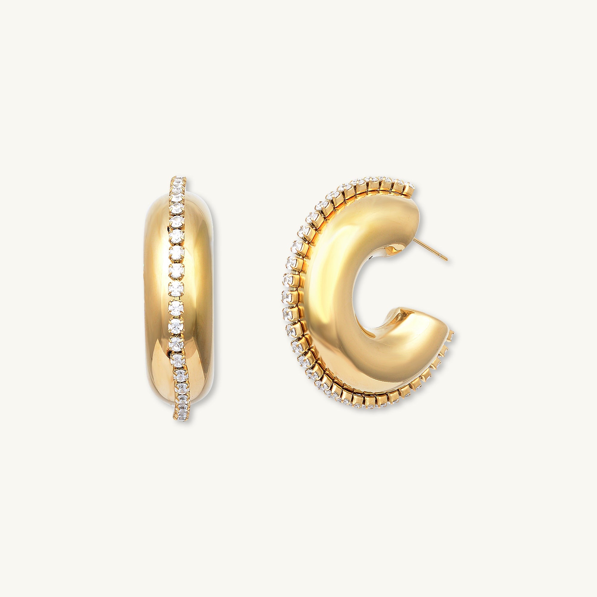 Emery Statement Hoop Earrings - Camile & Stone