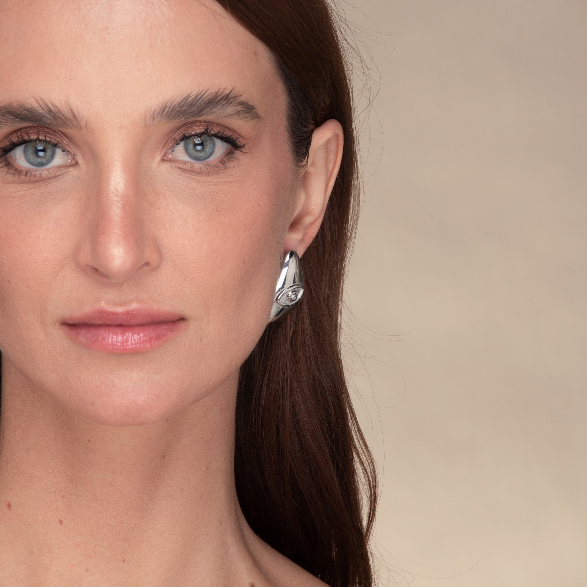 Evil Eye Dome Stud Earrings - Camile & Stone