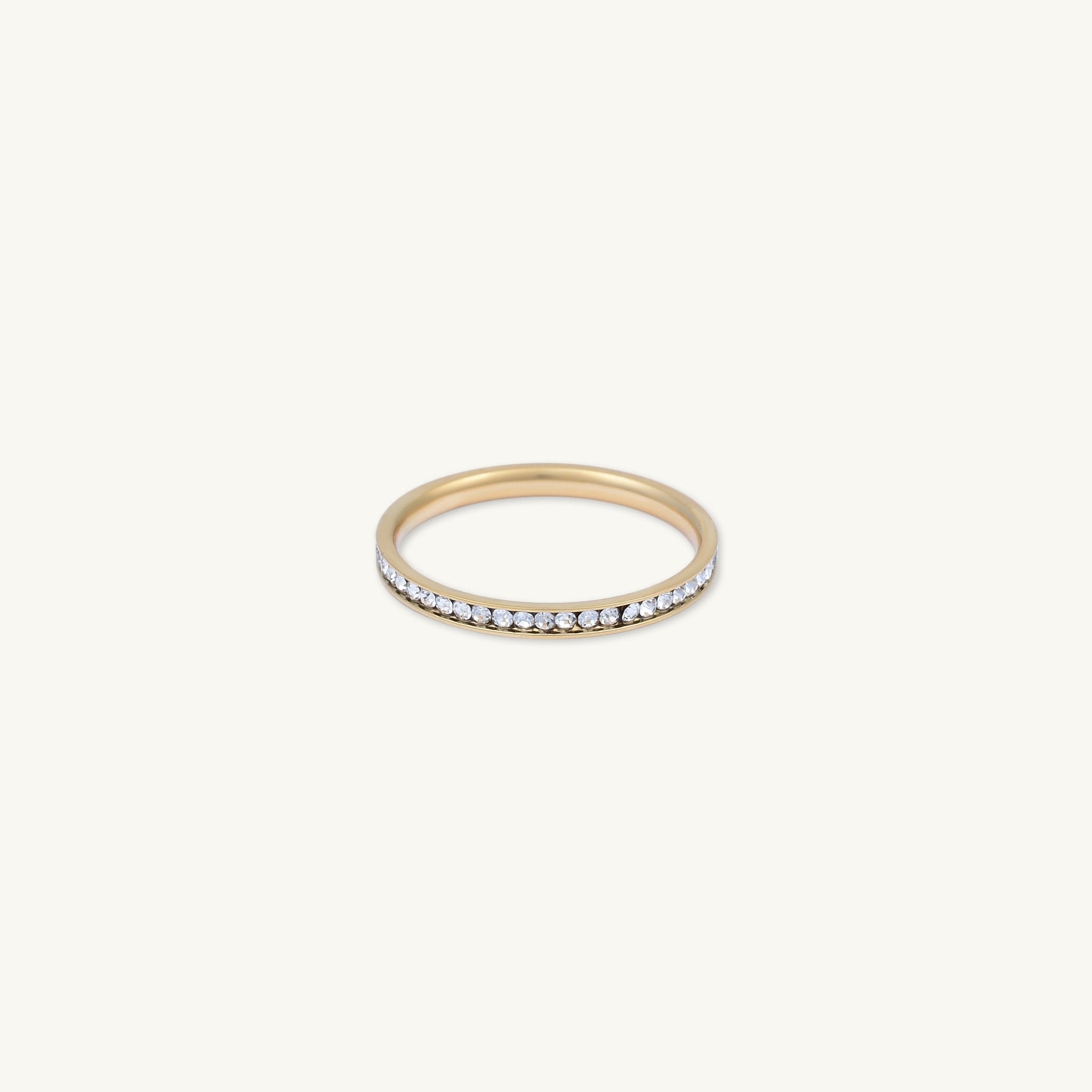 Floating Sapphire Stacking Band Ring - Camile & Stone