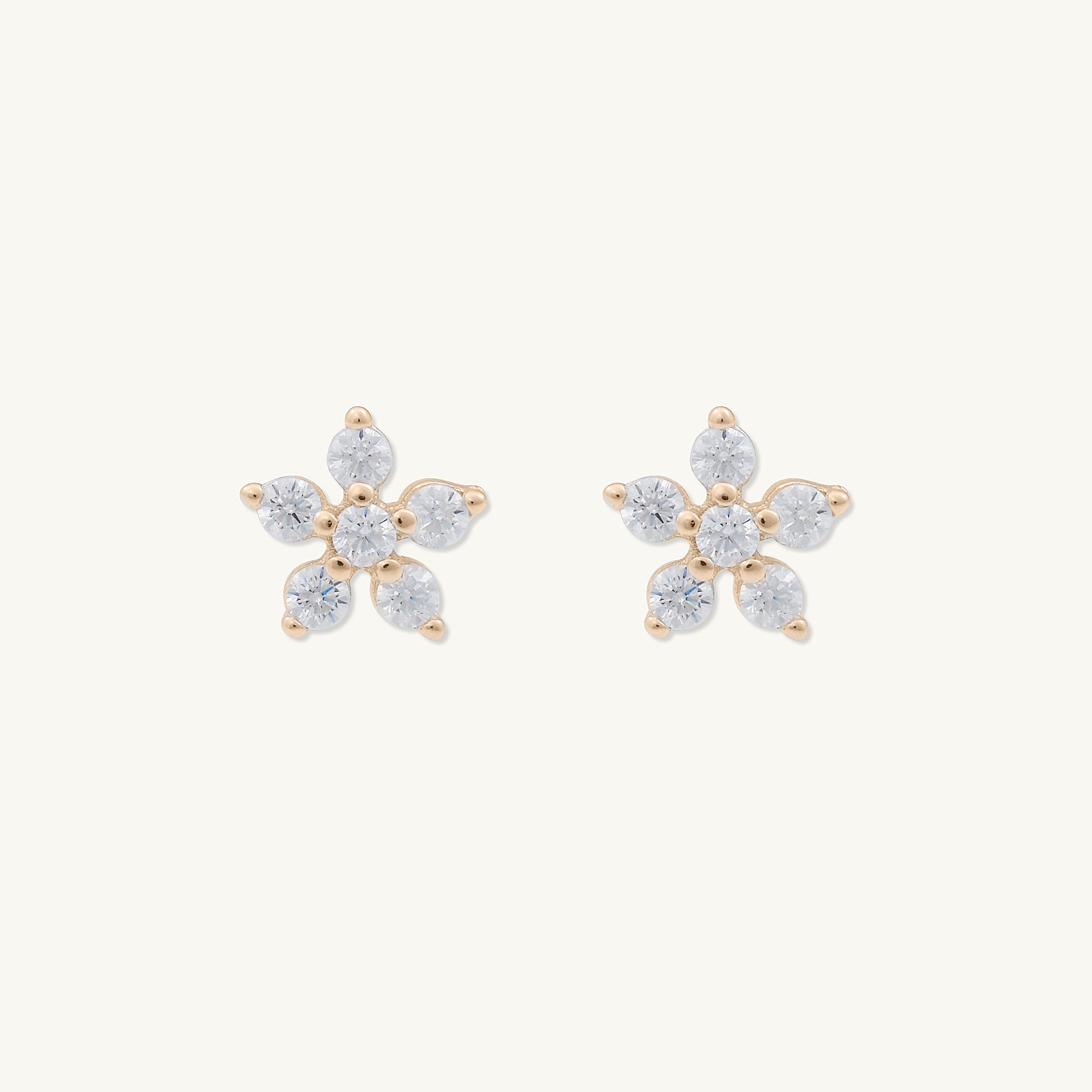 Flower Sapphire Stud Earrings - Camile & Stone