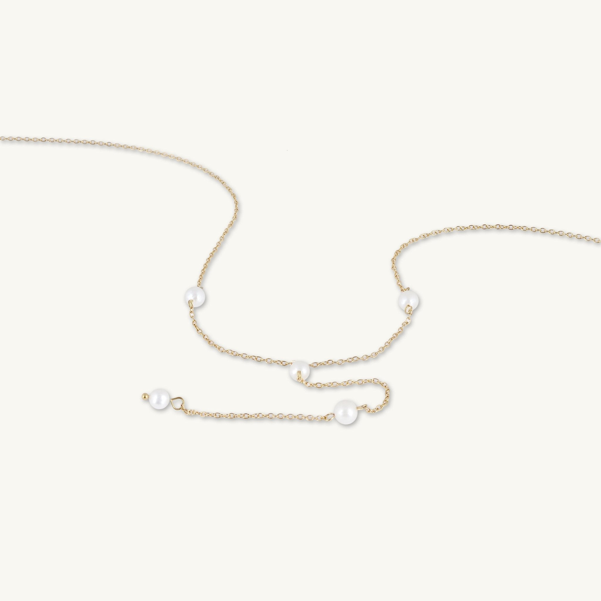 Freshwater Drop Pearl Y Long Necklace - Camile & Stone