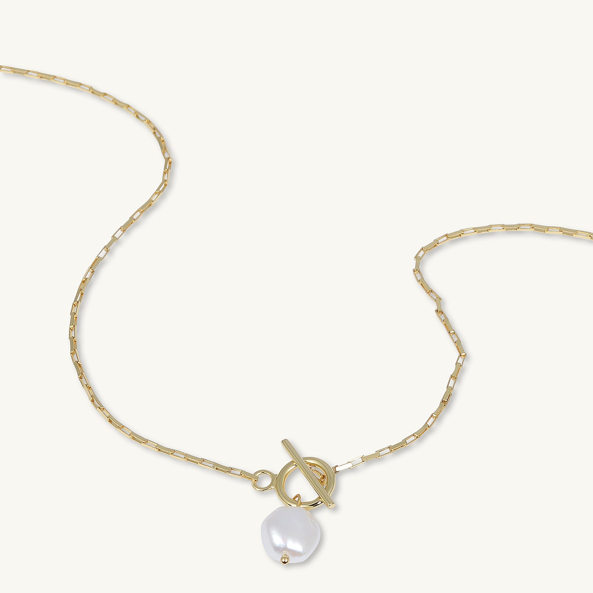 Freshwater Pearl Statement Toggle Necklace - Camile & Stone