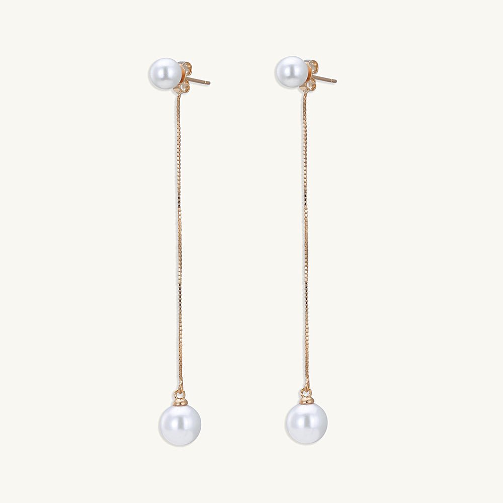 Freshwater Pearl Twin Drop Earrings - Camile & Stone