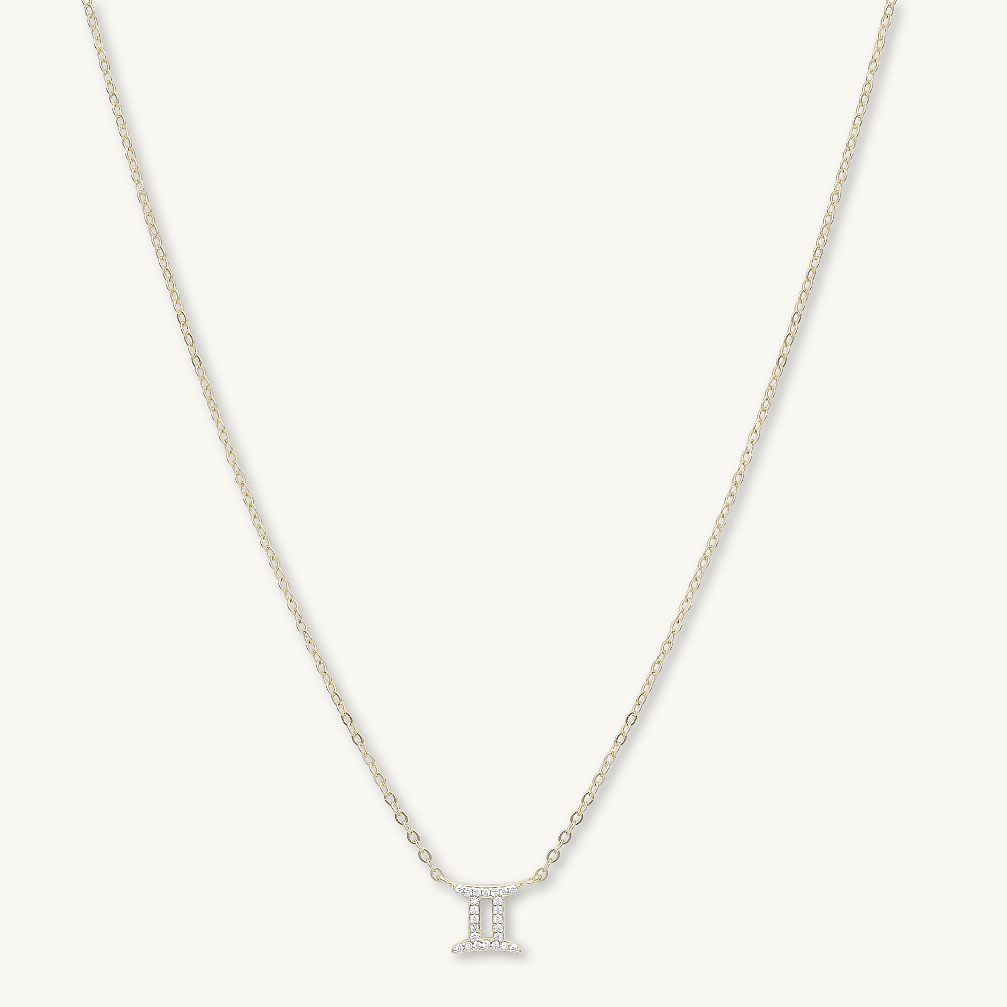 Gemini Sapphire Charm Zodiac Star Sign Necklace - Camile & Stone
