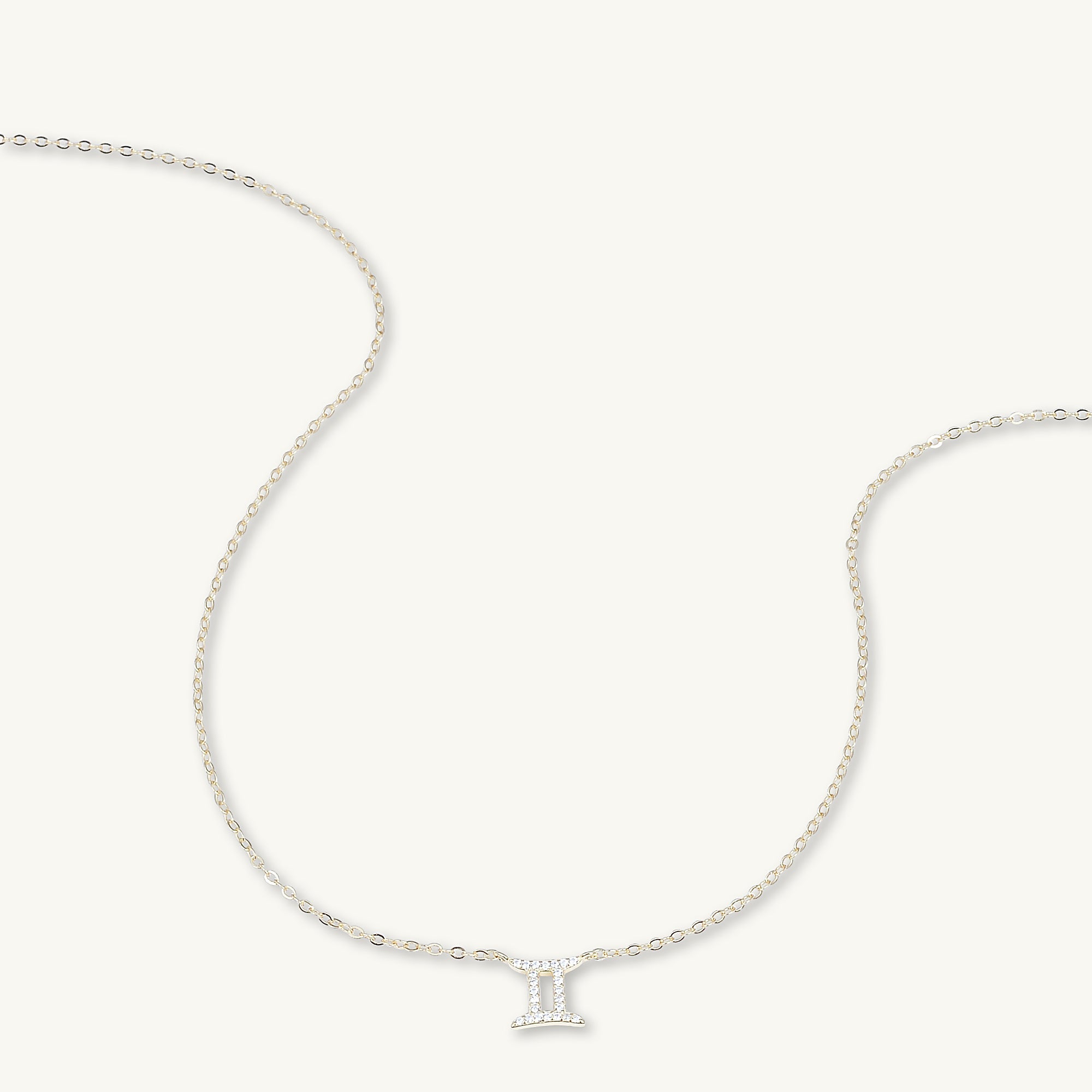 Gemini Sapphire Charm Zodiac Star Sign Necklace - Camile & Stone