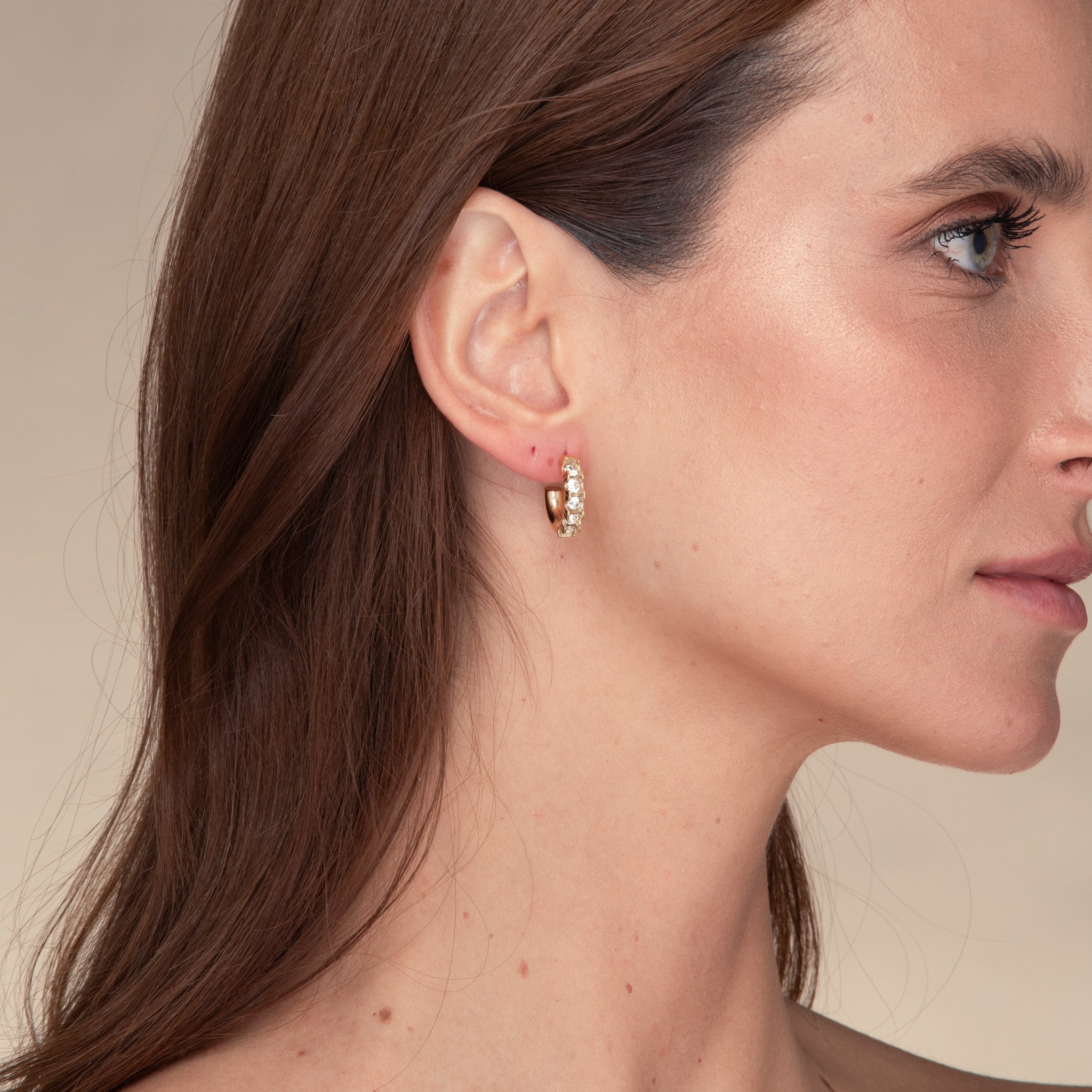 Gracie Zirconia Huggie Earrings - Camile & Stone