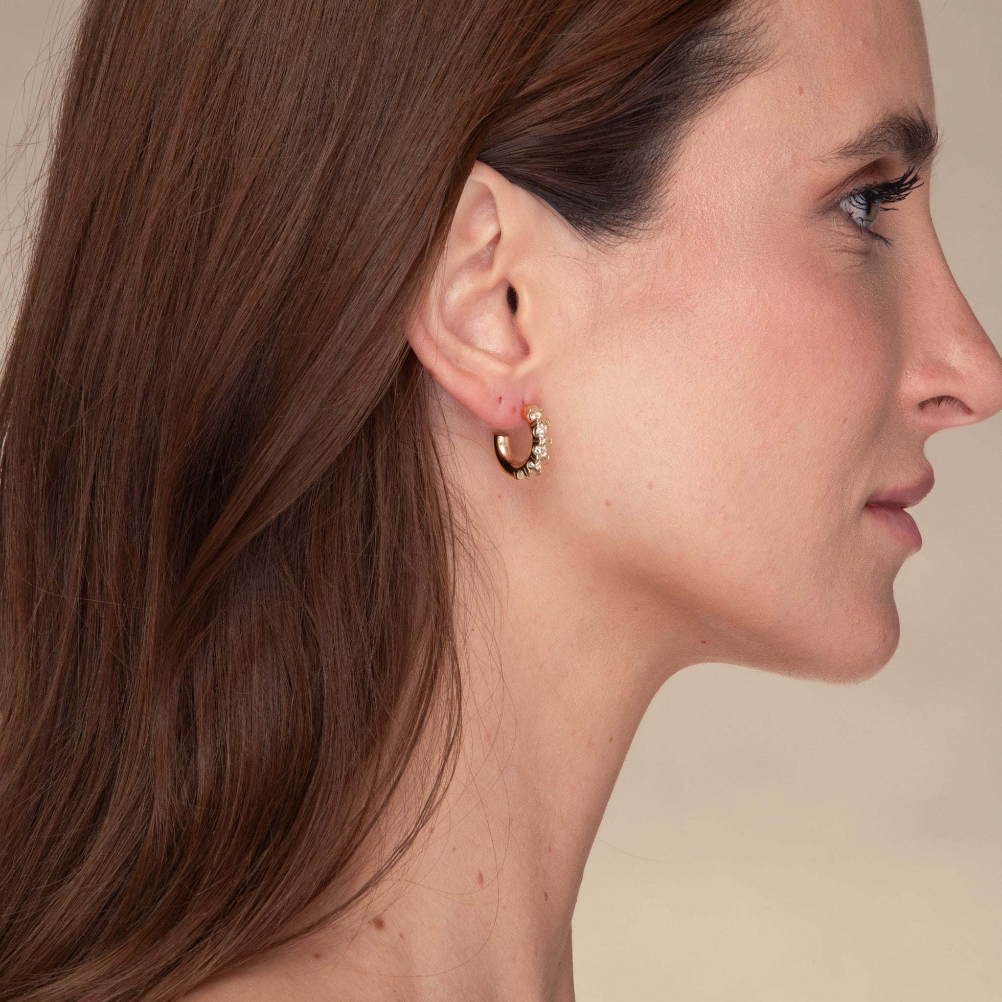 Gracie Zirconia Huggie Earrings - Camile & Stone