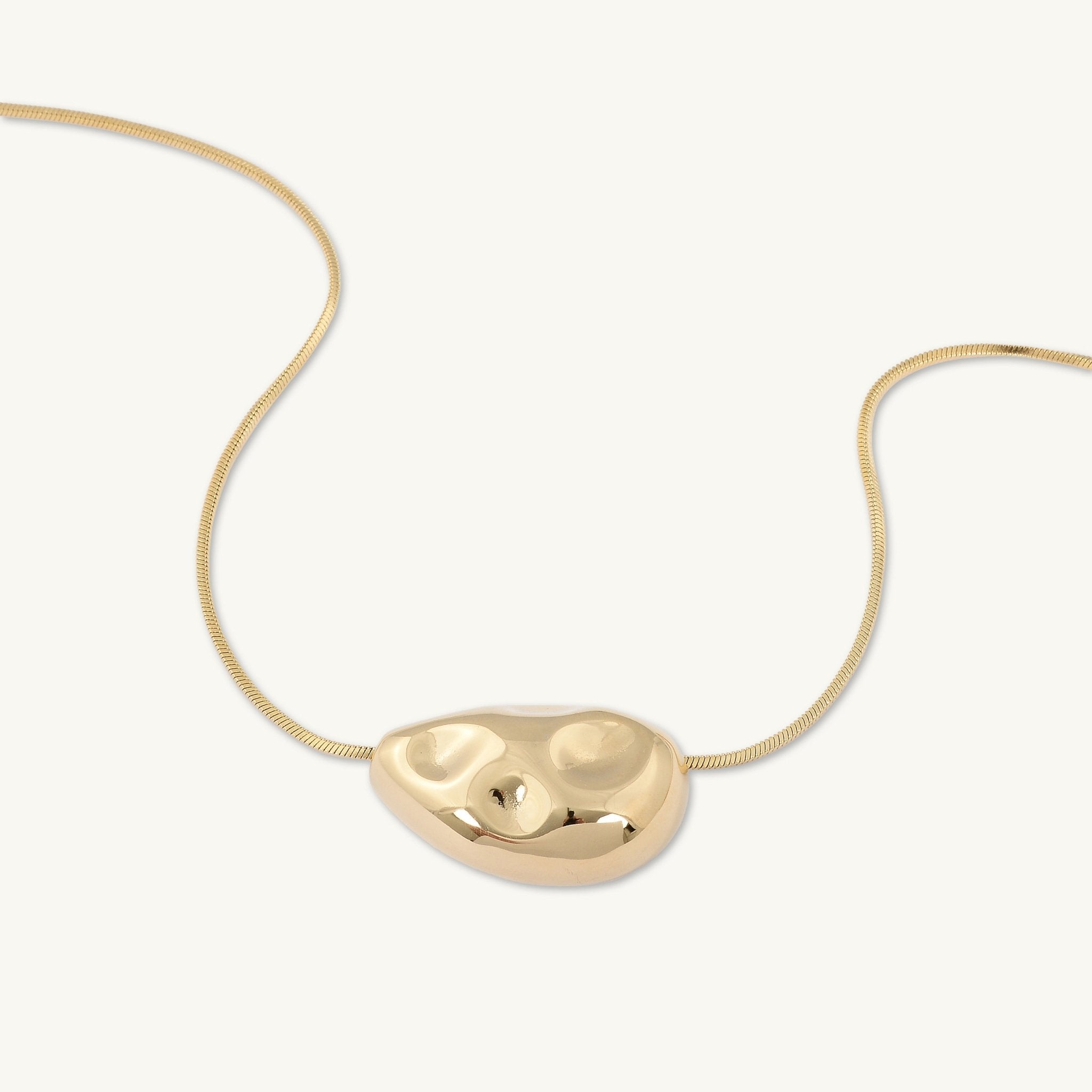 Hailey Molten Pebble Snake Necklace - Camile & Stone