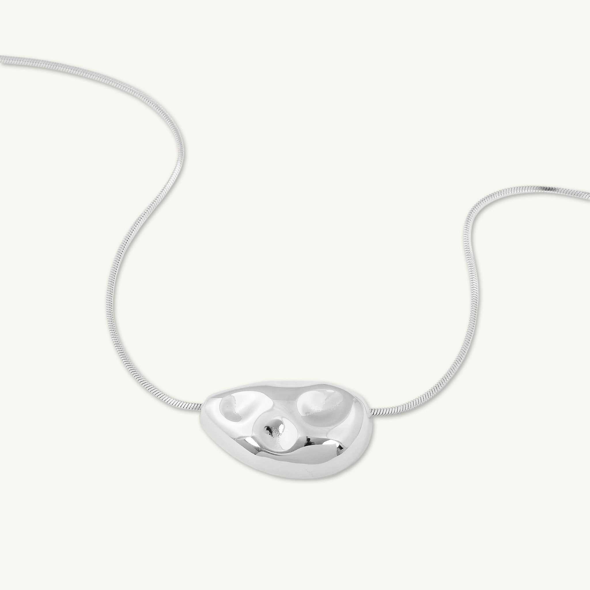 Hailey Molten Pebble Snake Necklace - Camile & Stone