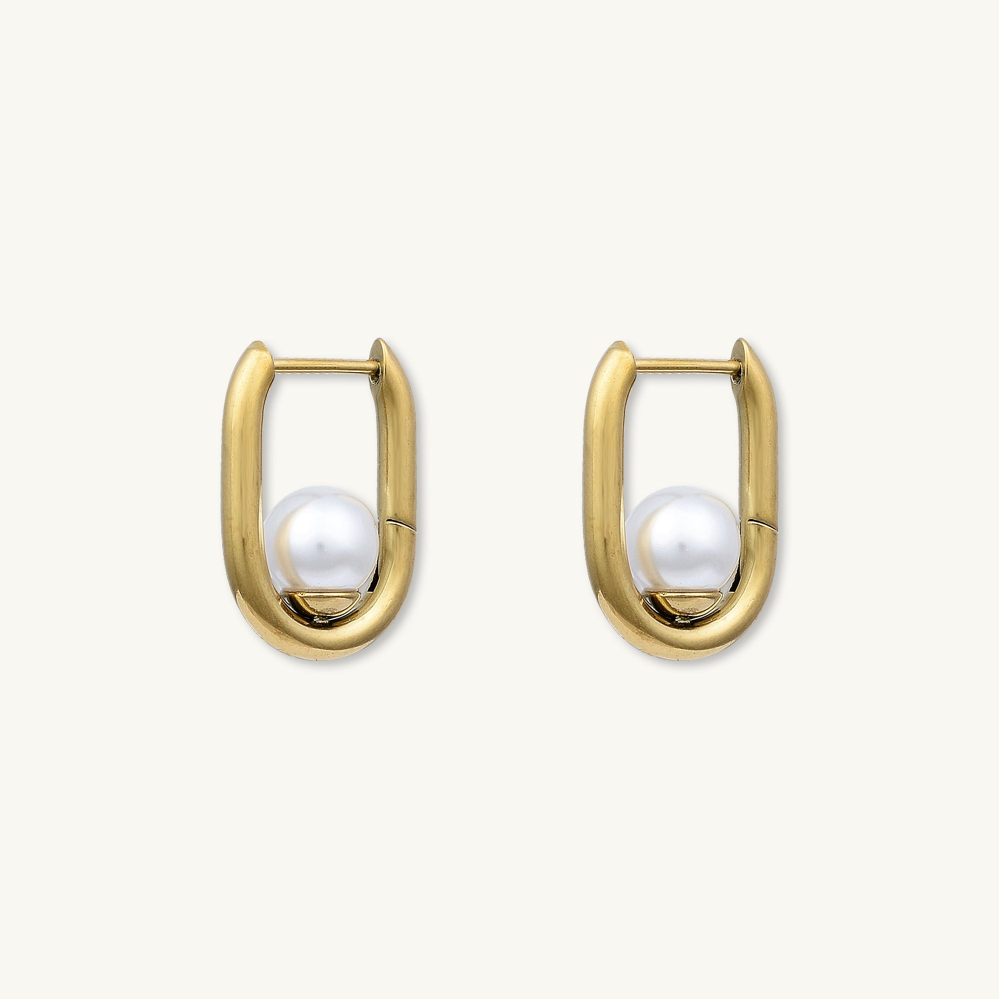 Harper Pearl Hoop Earrings - Camile & Stone