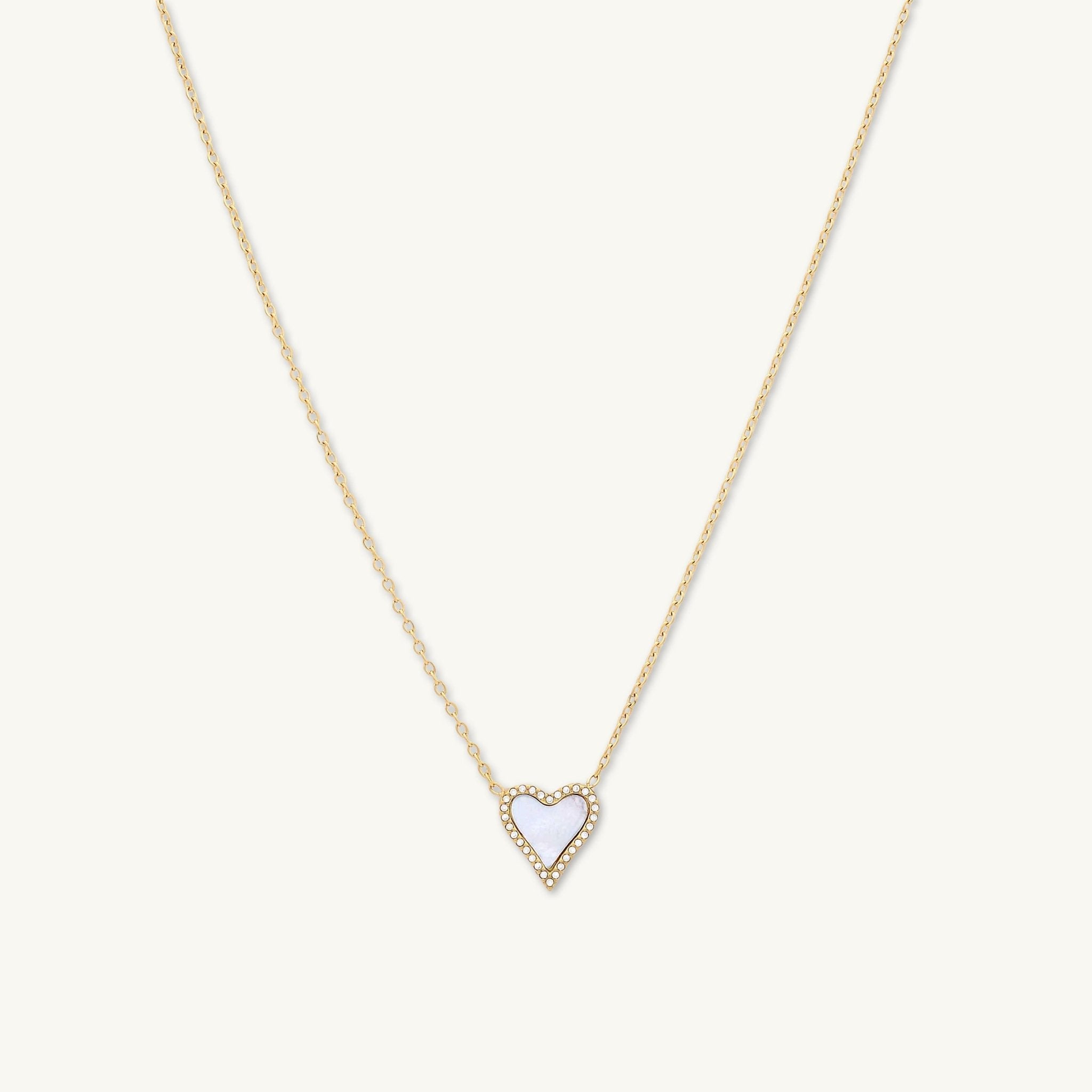 Heart Mother of Pearl Necklace - Camile & Stone