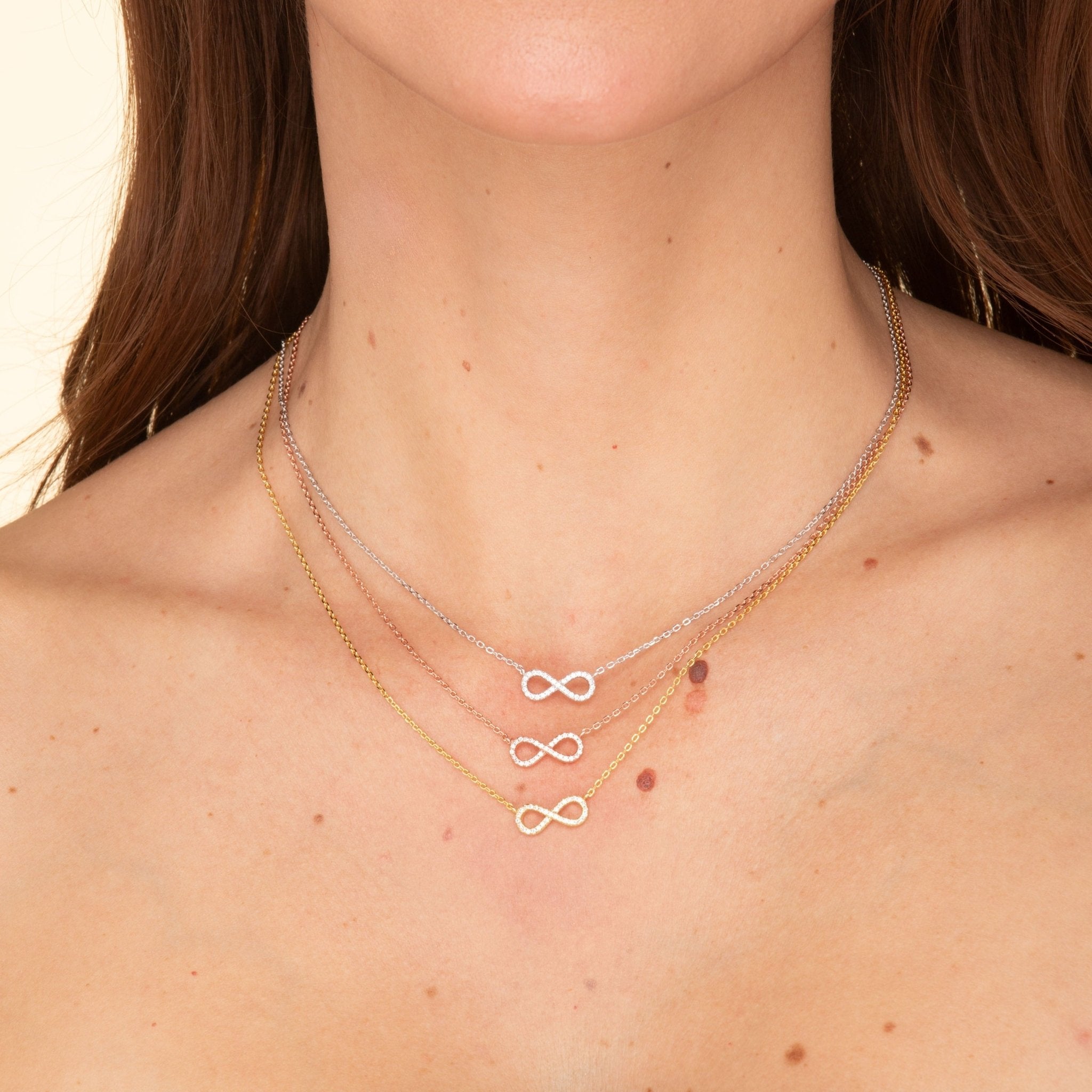 Infinity Sapphire Chain Necklace - Camile & Stone