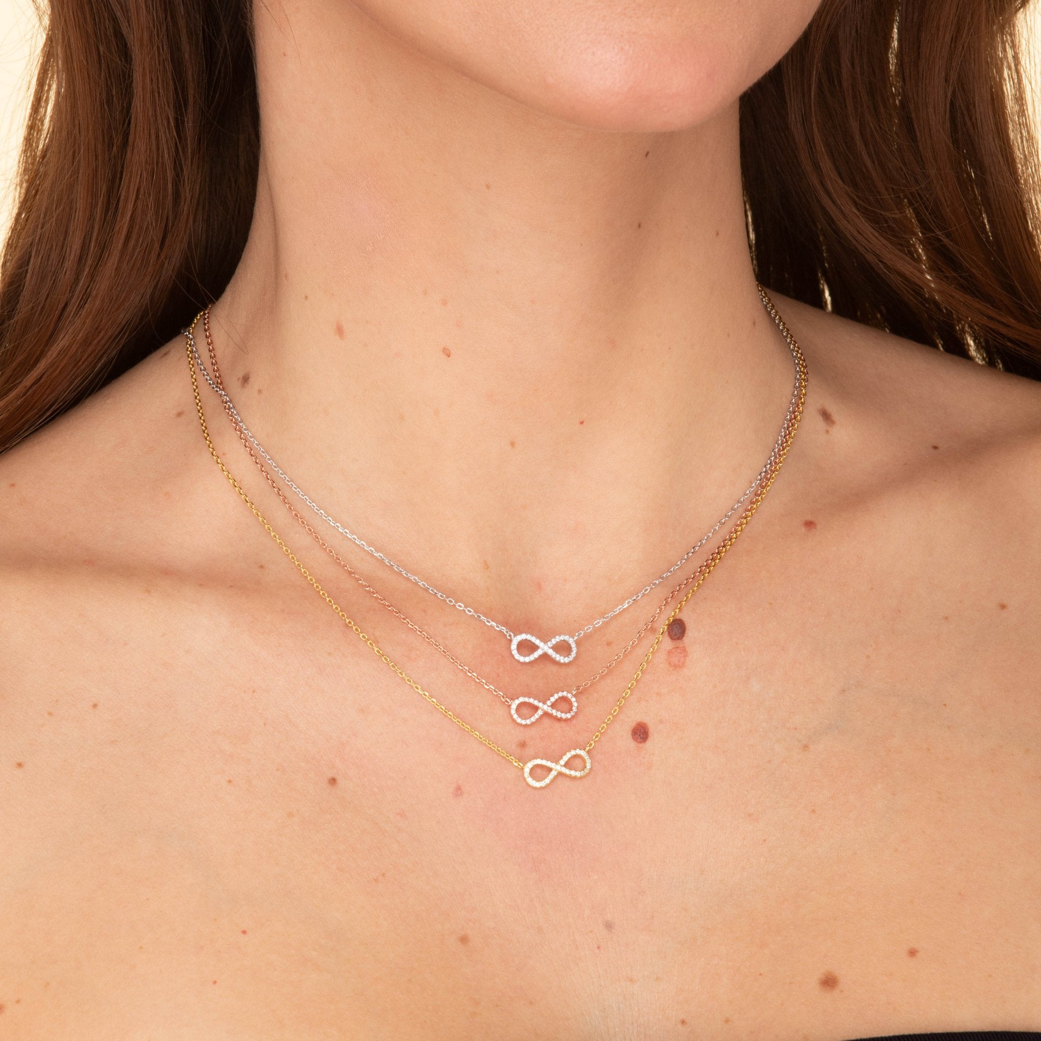 Infinity Sapphire Chain Necklace - Camile & Stone