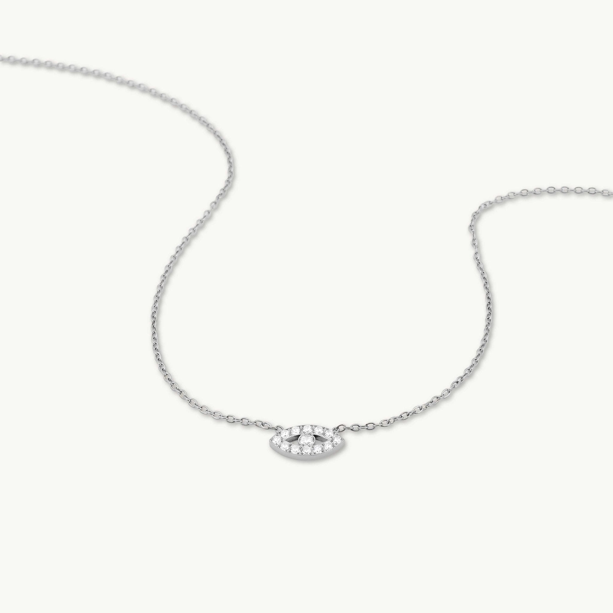 Ivy Evil Eye Sapphire Necklace - Camile & Stone