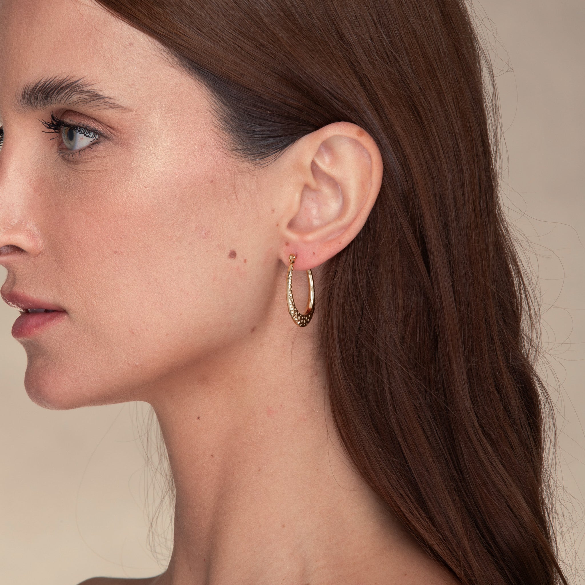 Ivy Molten Hoop Earrings - Camile & Stone