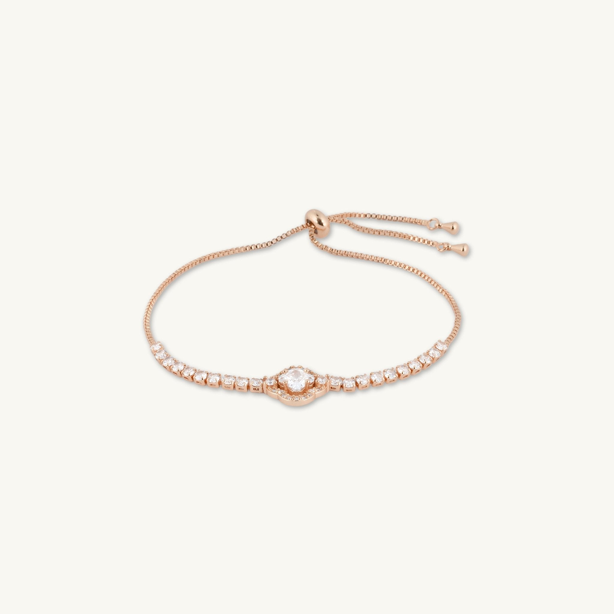 Jannah Clover Tennis Chain Bracelet - Camile & Stone