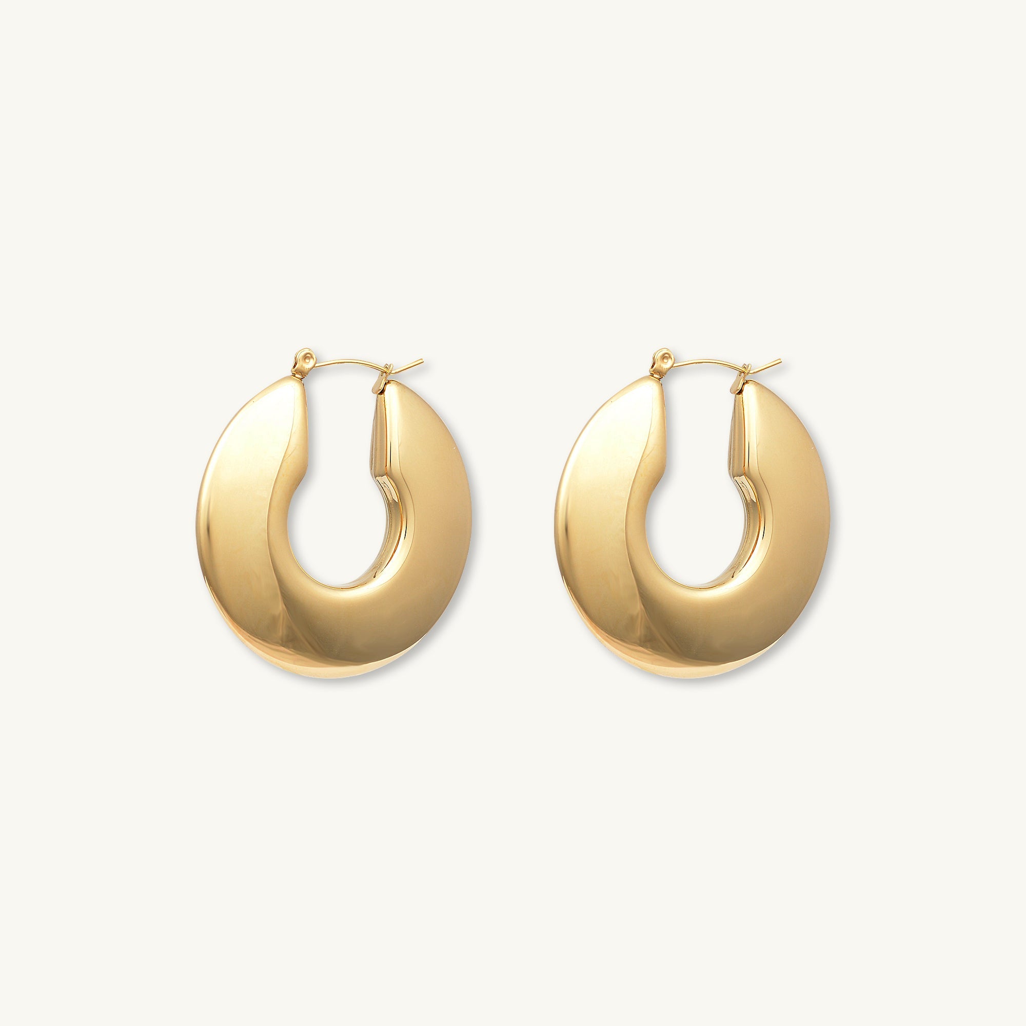 Jasmine Dome Hoop Earrings - Camile & Stone