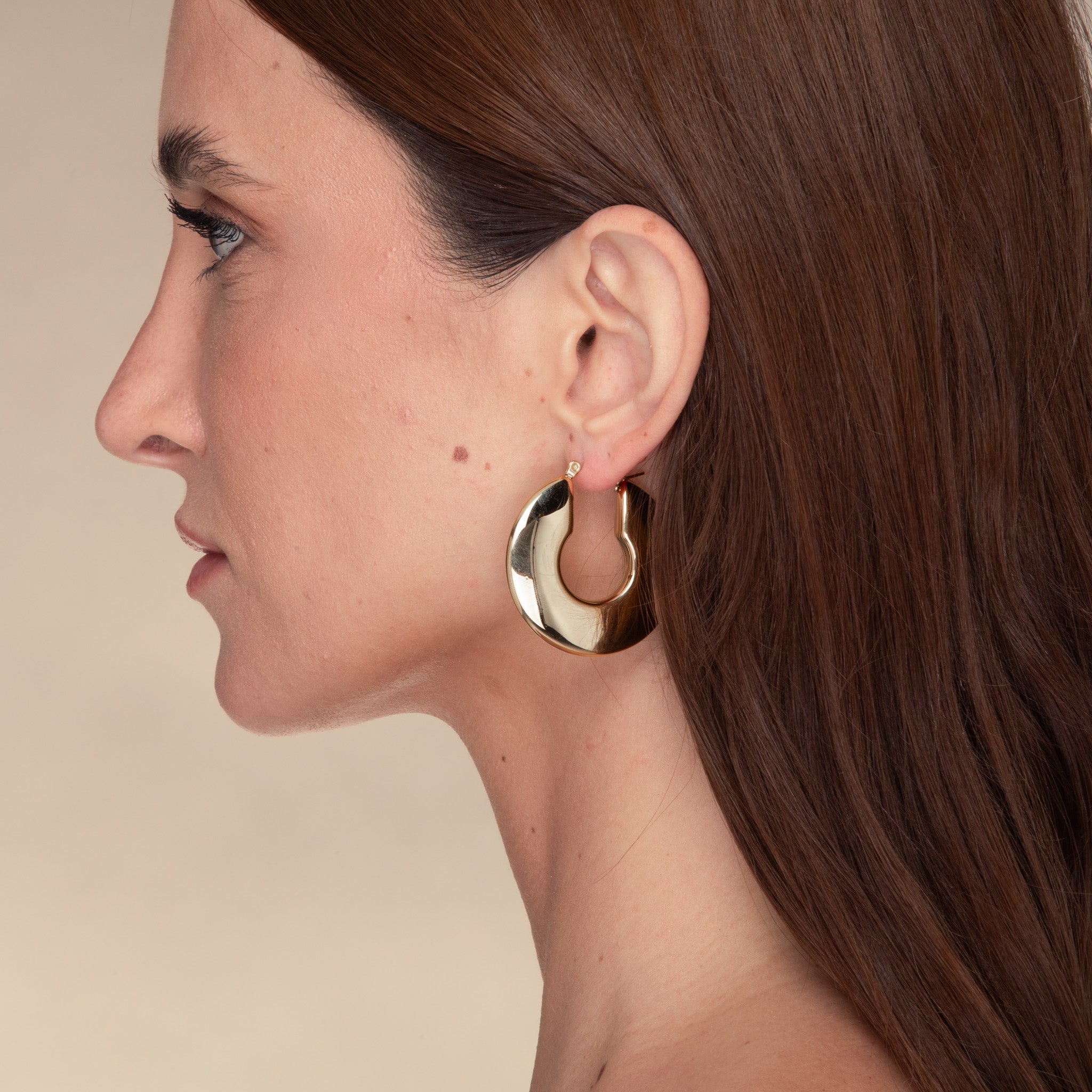 Jasmine Dome Hoop Earrings - Camile & Stone