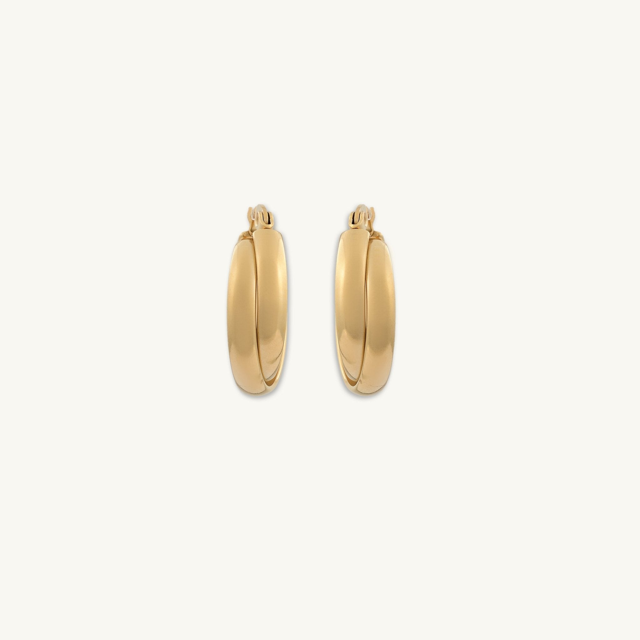 Jordan Twist Statement Hoop Earrings - Camile & Stone