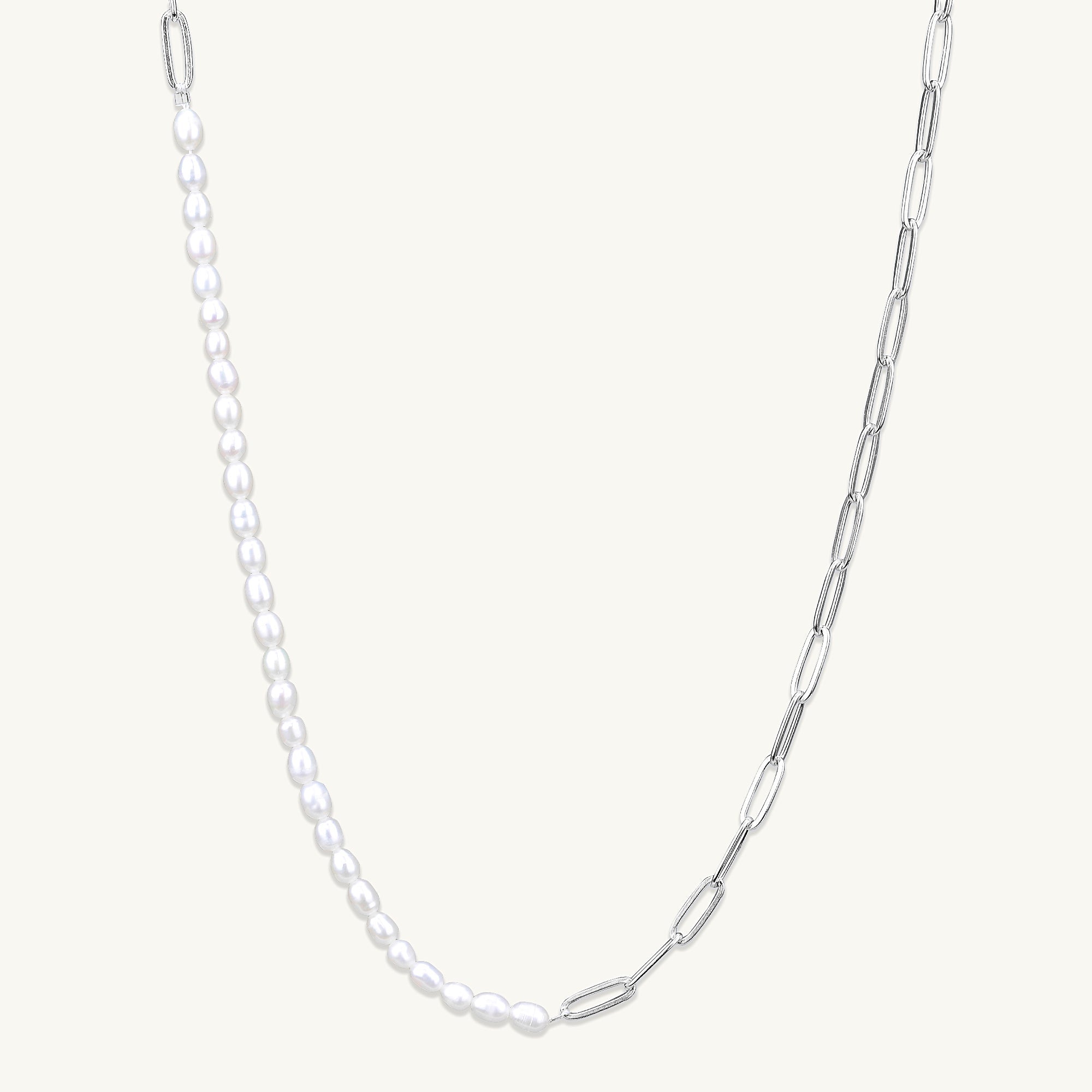 Kelly Paperlink Pearl Necklace - Camile & Stone