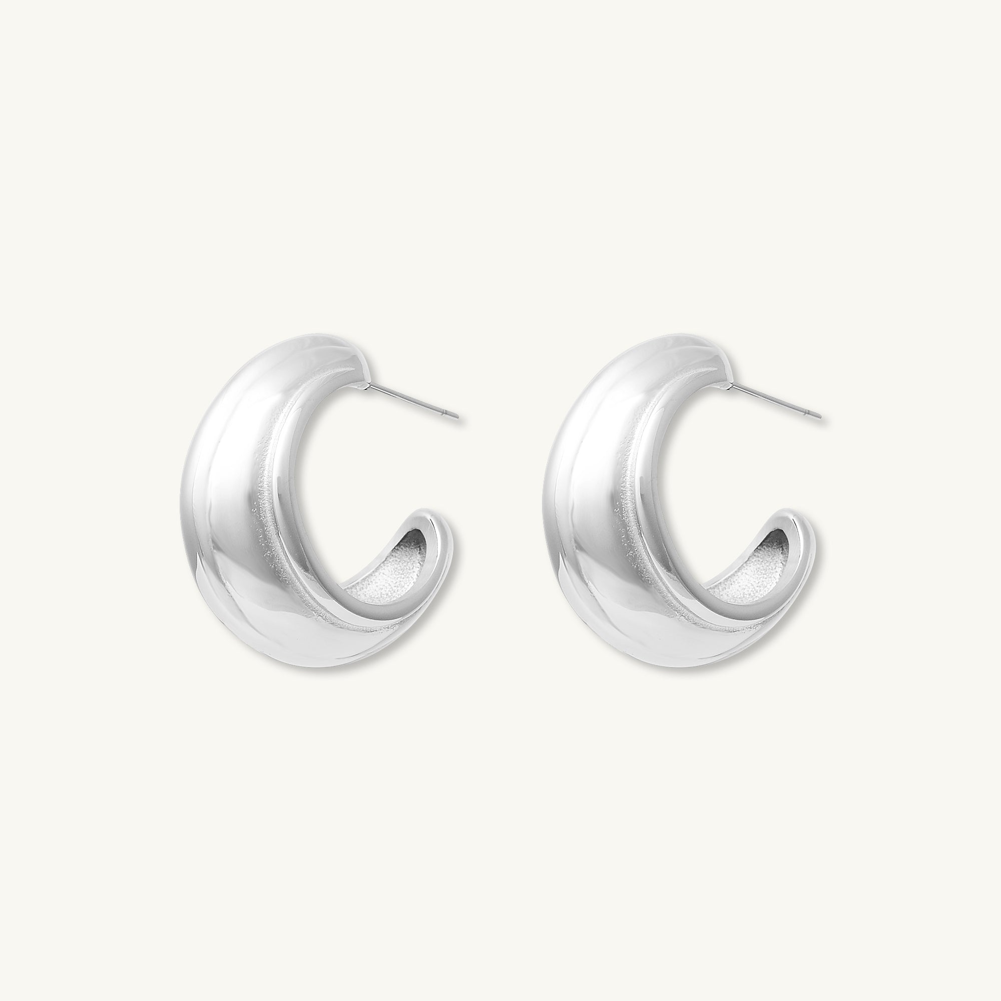 Kiera Dome Huggie Earrings - Camile & Stone