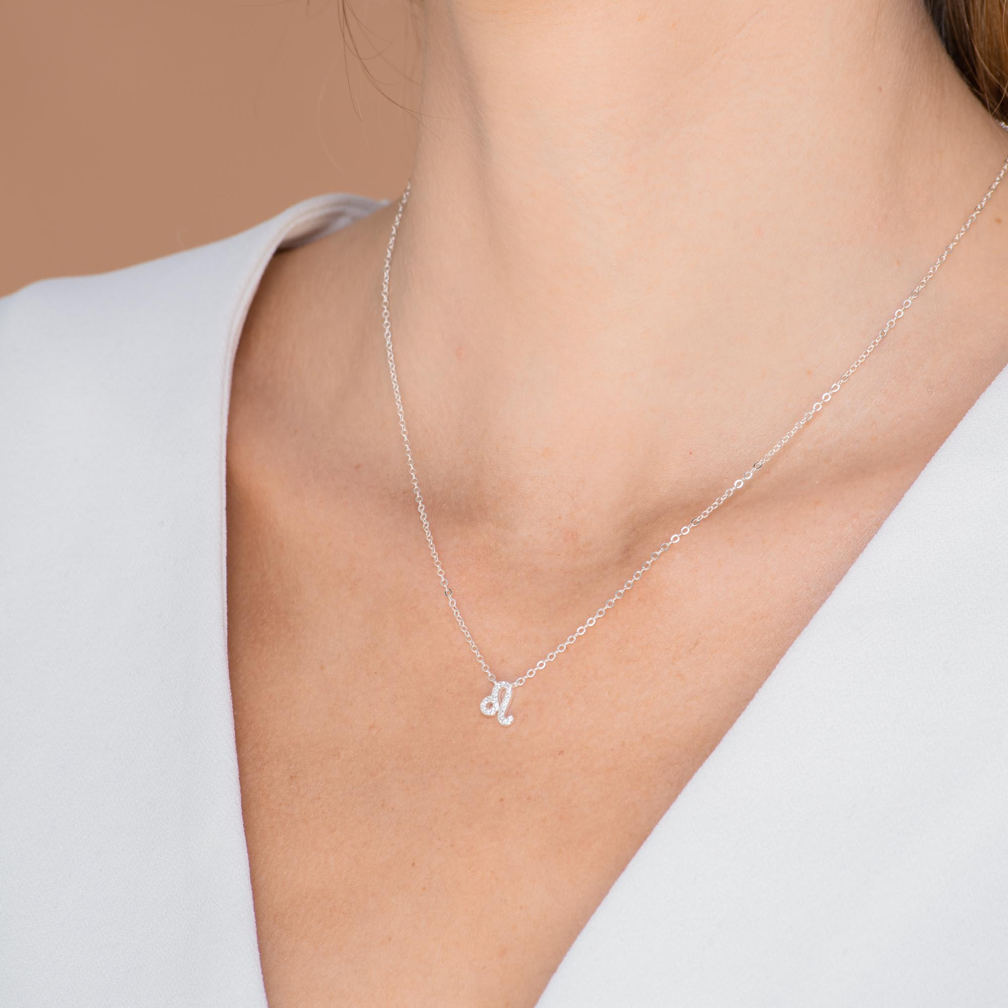 Leo Sapphire Charm Zodiac Star Sign Necklace - Camile & Stone