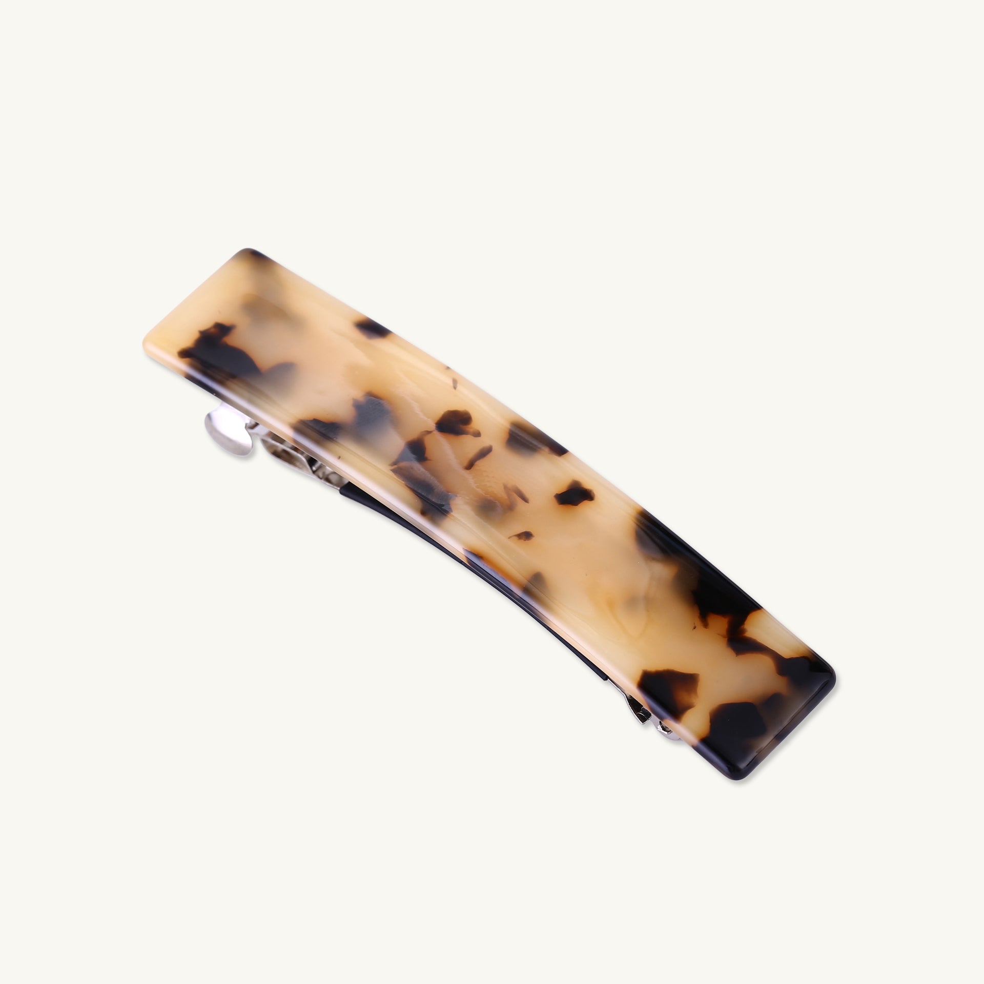 Light Tortoiseshell Bar French Hair Clip - Camile & Stone