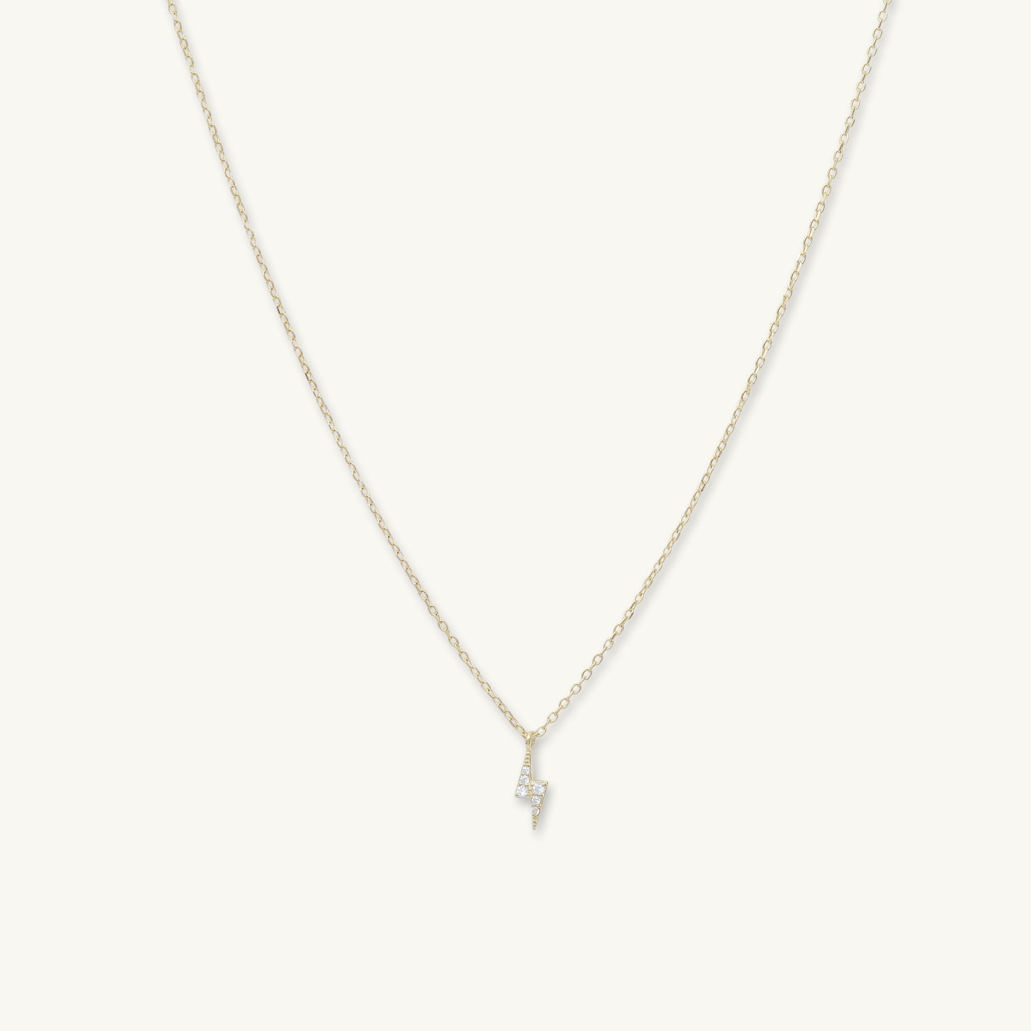 Lightning Bolt Sapphire Necklace - Camile & Stone