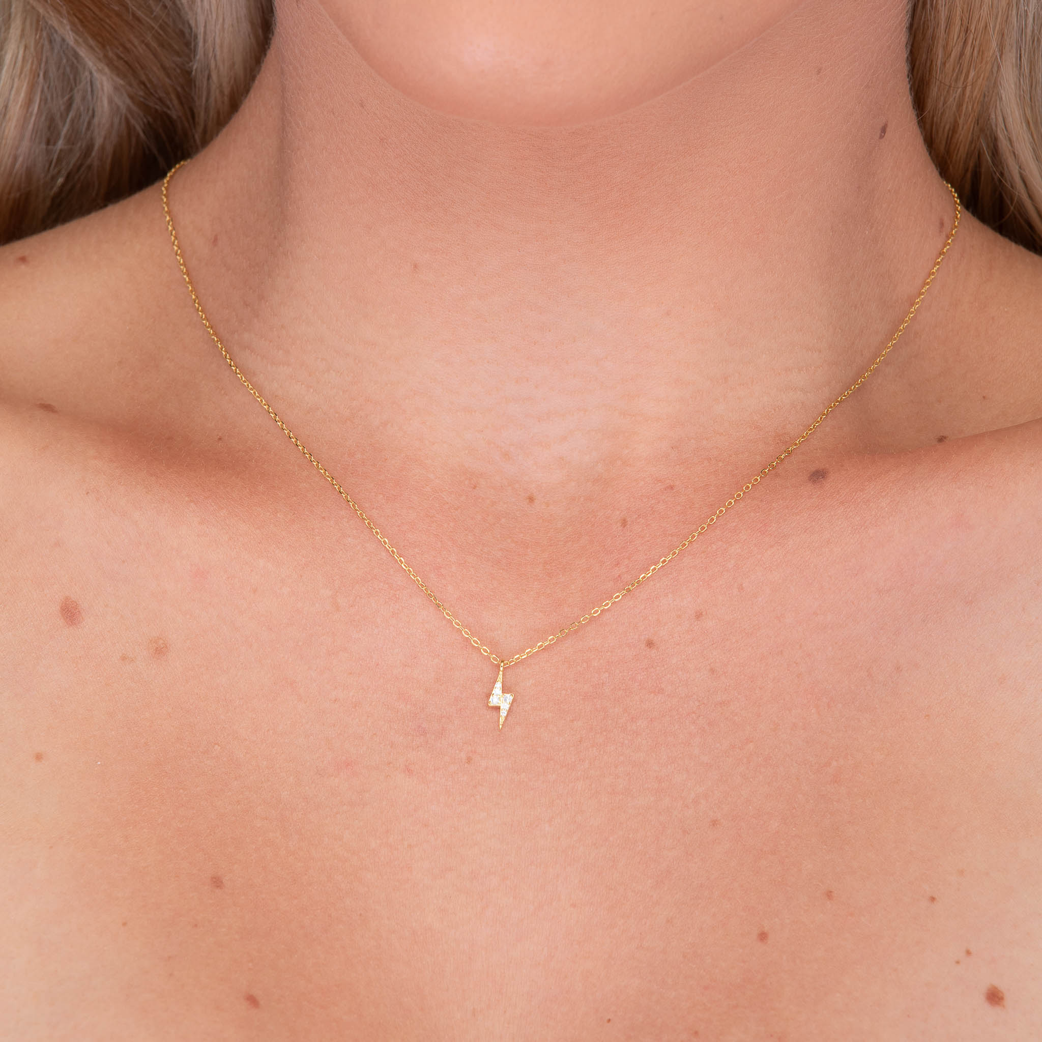 Lightning Bolt Sapphire Necklace - Camile & Stone