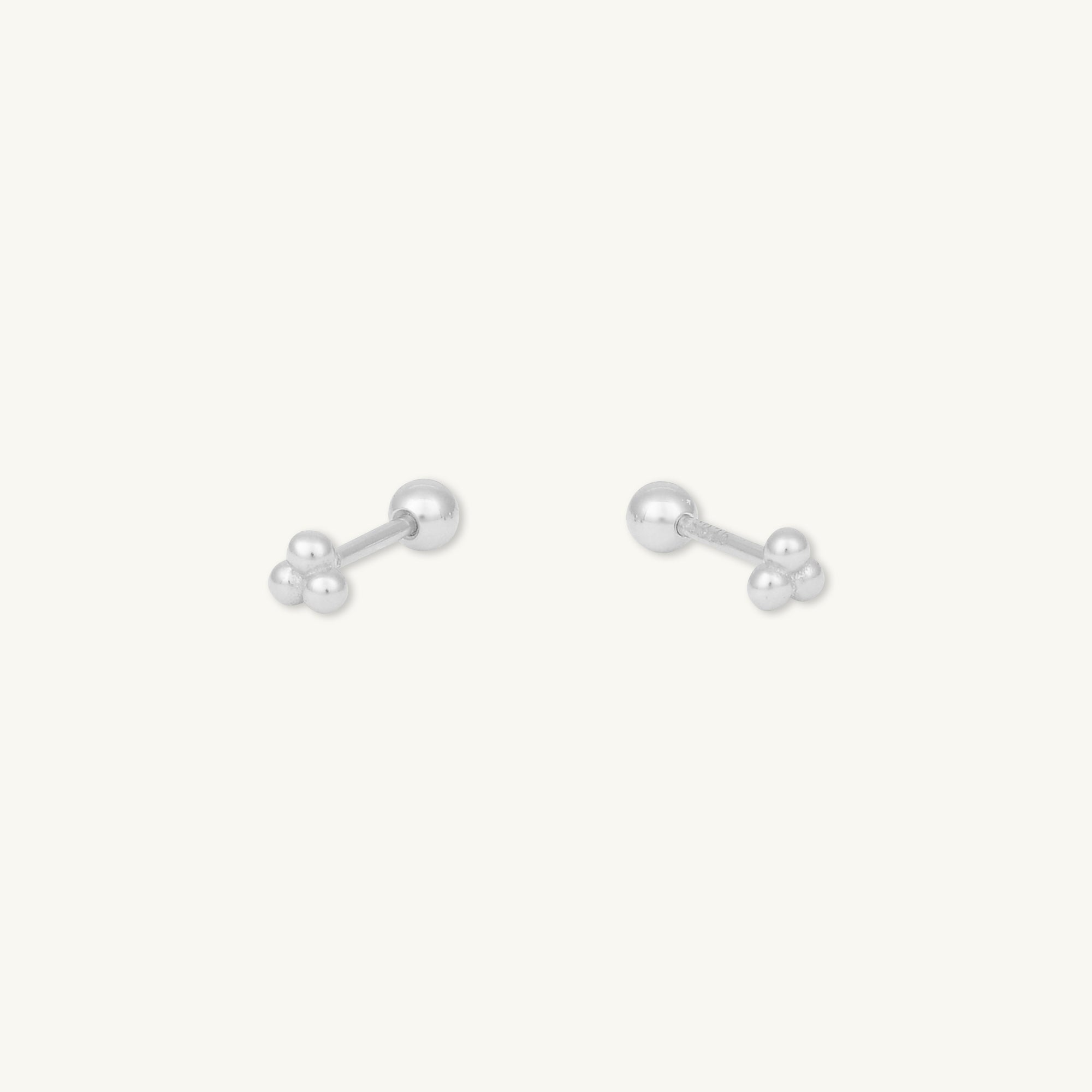 Lotus Dot Barbell Stud Cartilage Earrings - Camile & Stone
