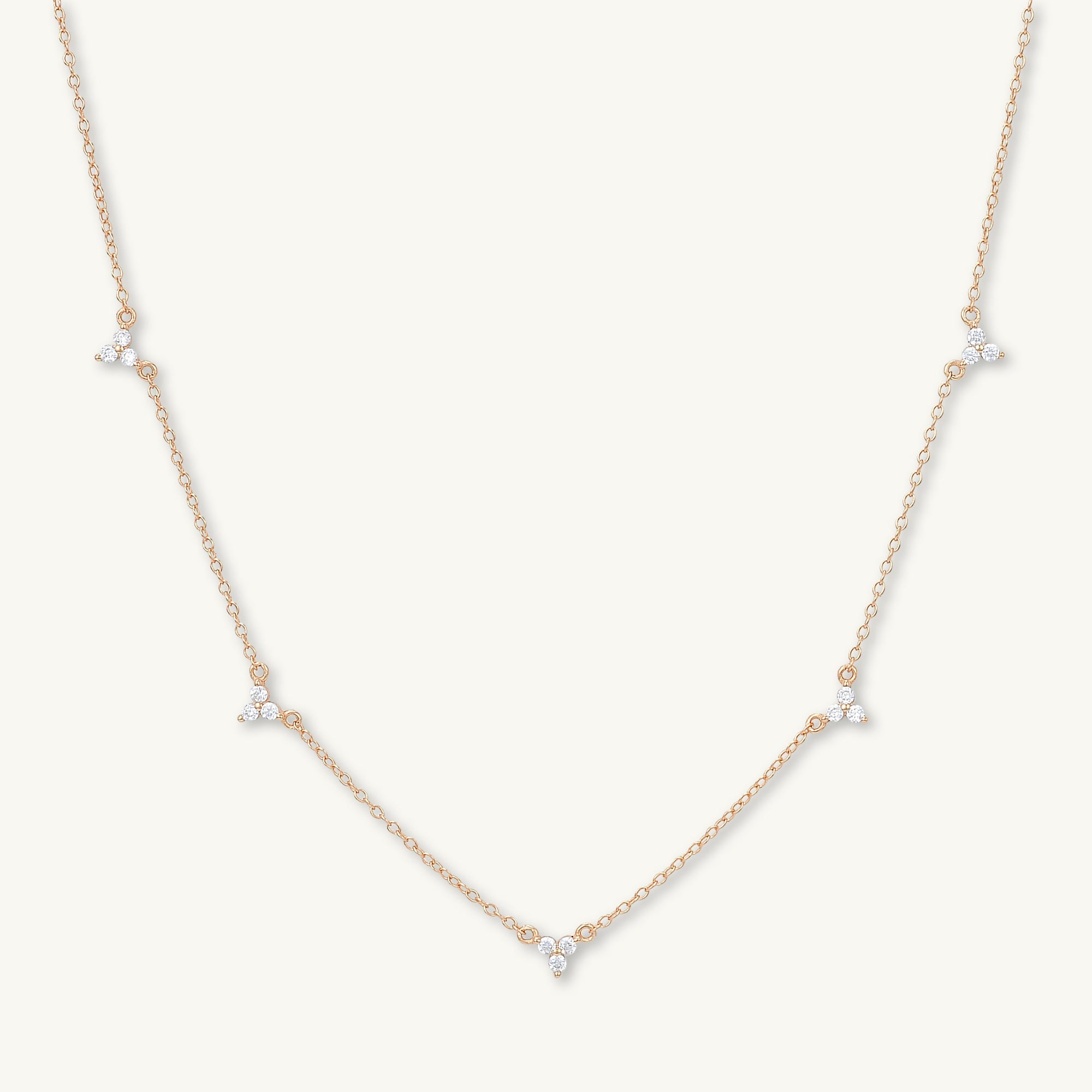 Lotus Station Chain Necklace - Camile & Stone