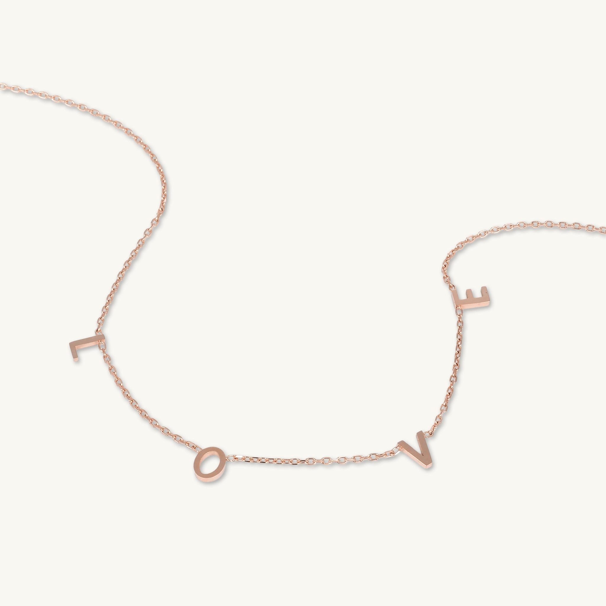 LOVE Letter Chain Necklace - Camile & Stone