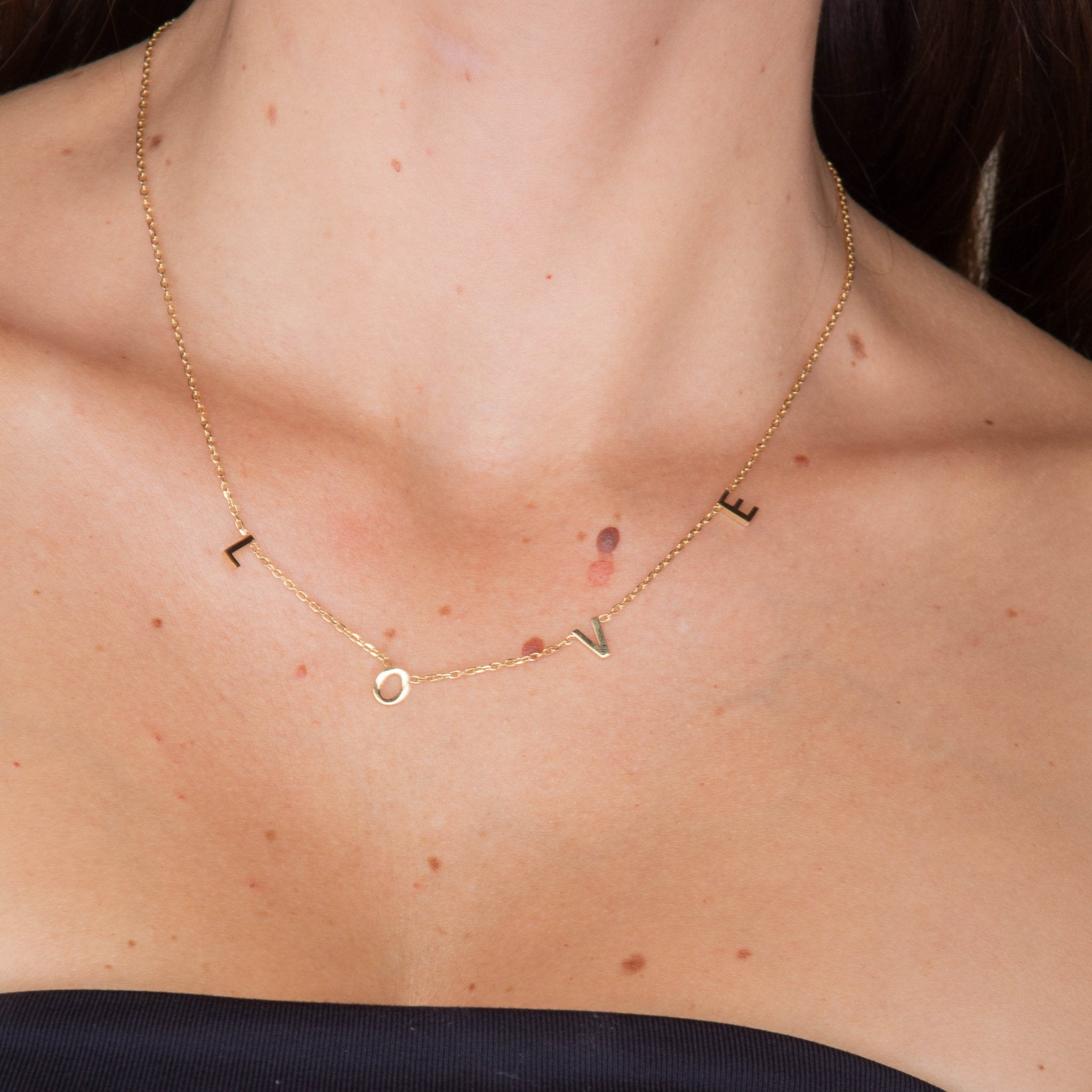 LOVE Letter Chain Necklace - Camile & Stone