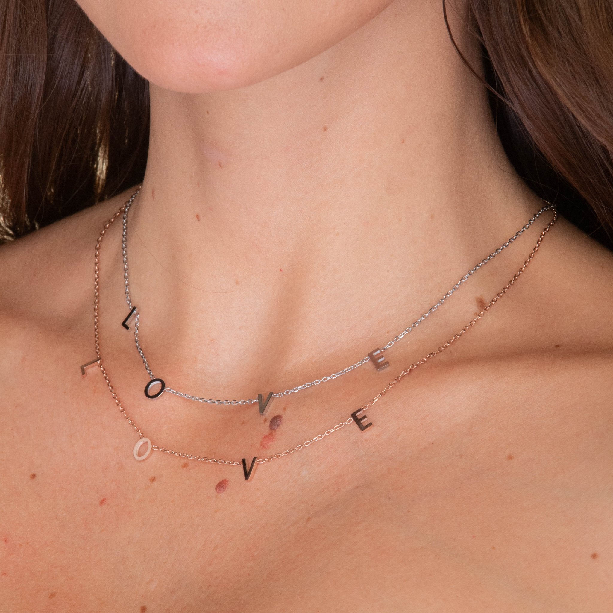 LOVE Letter Chain Necklace - Camile & Stone