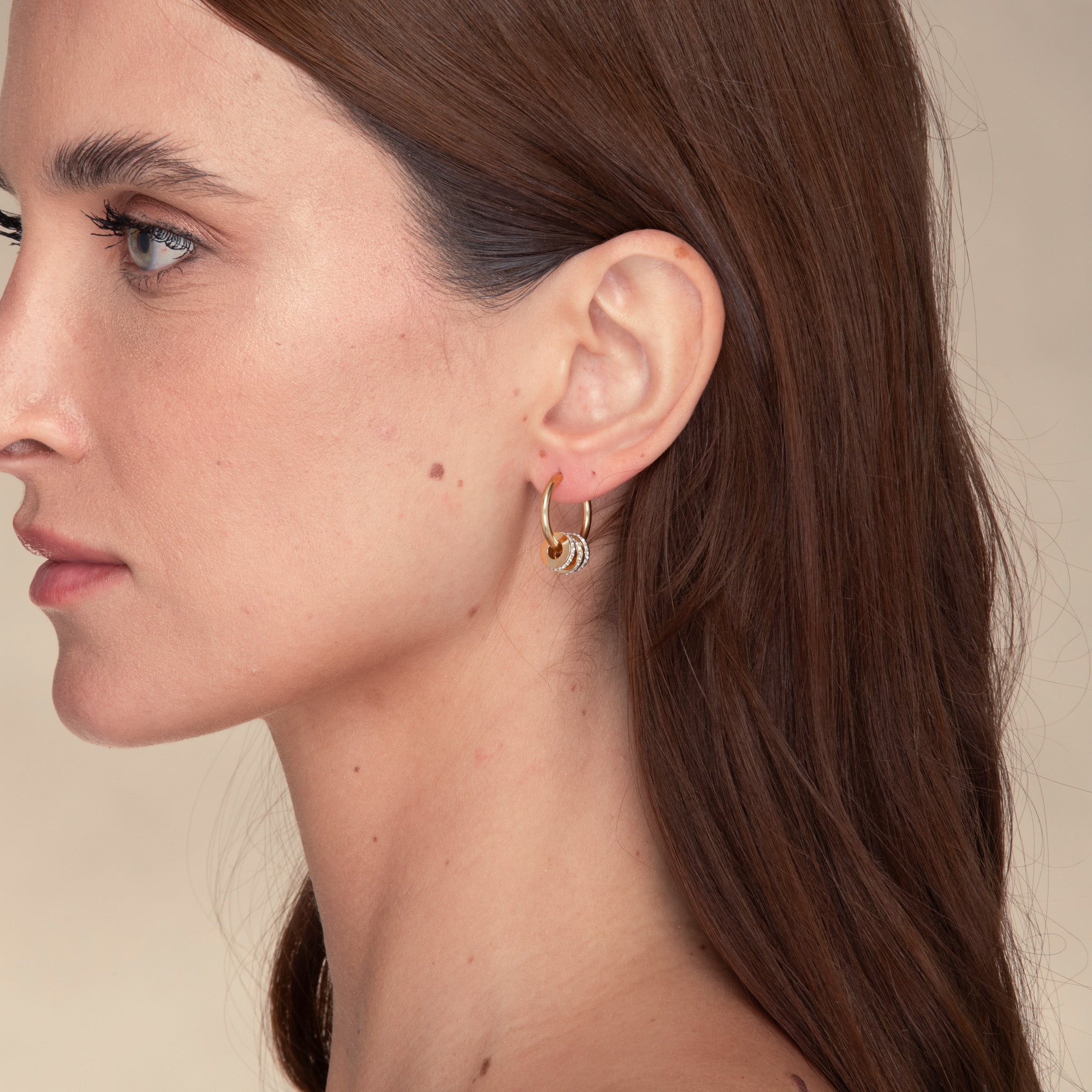 Luna Zirconia Hoop Earrings - Camile & Stone