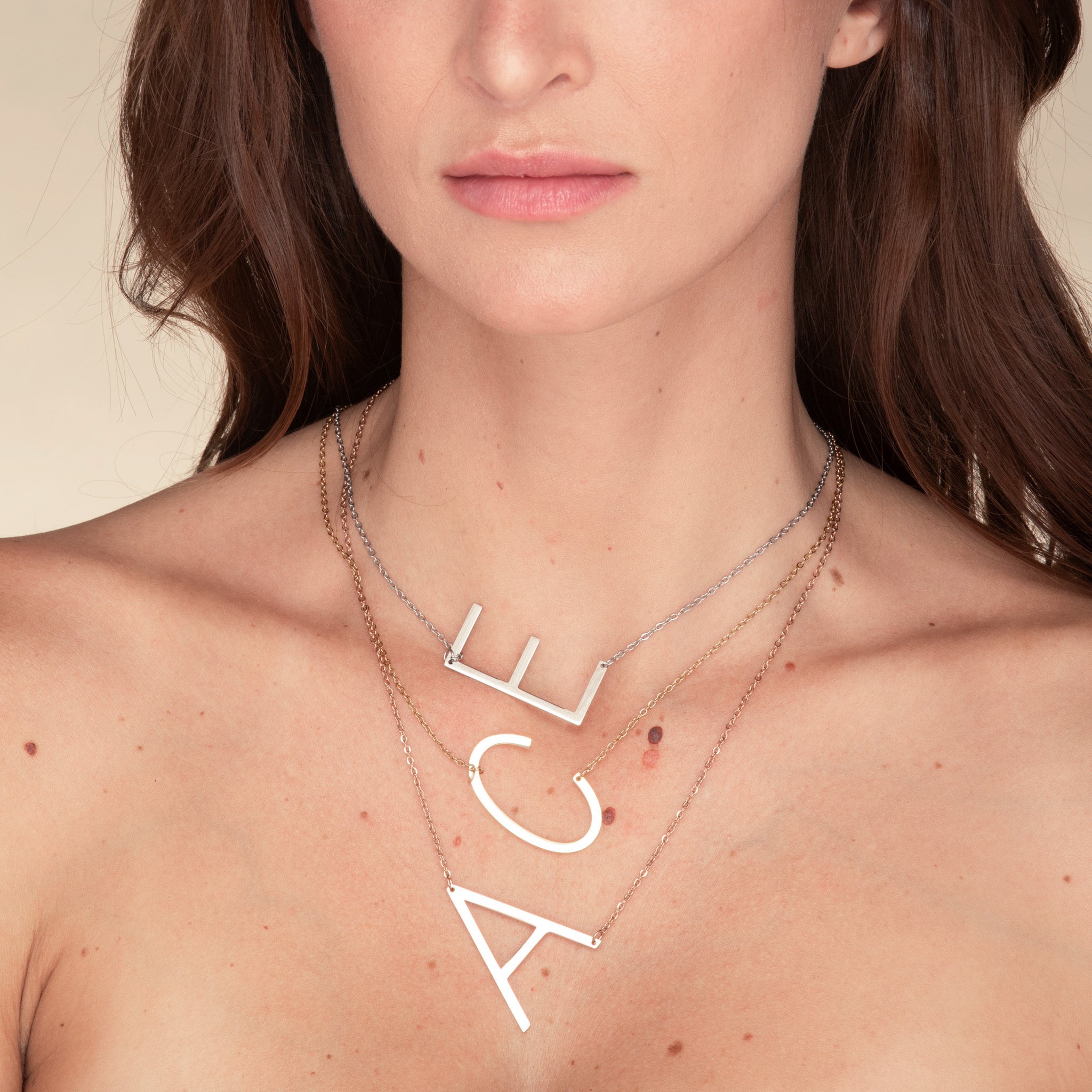 Make A Statement Letter Necklace - Camile & Stone