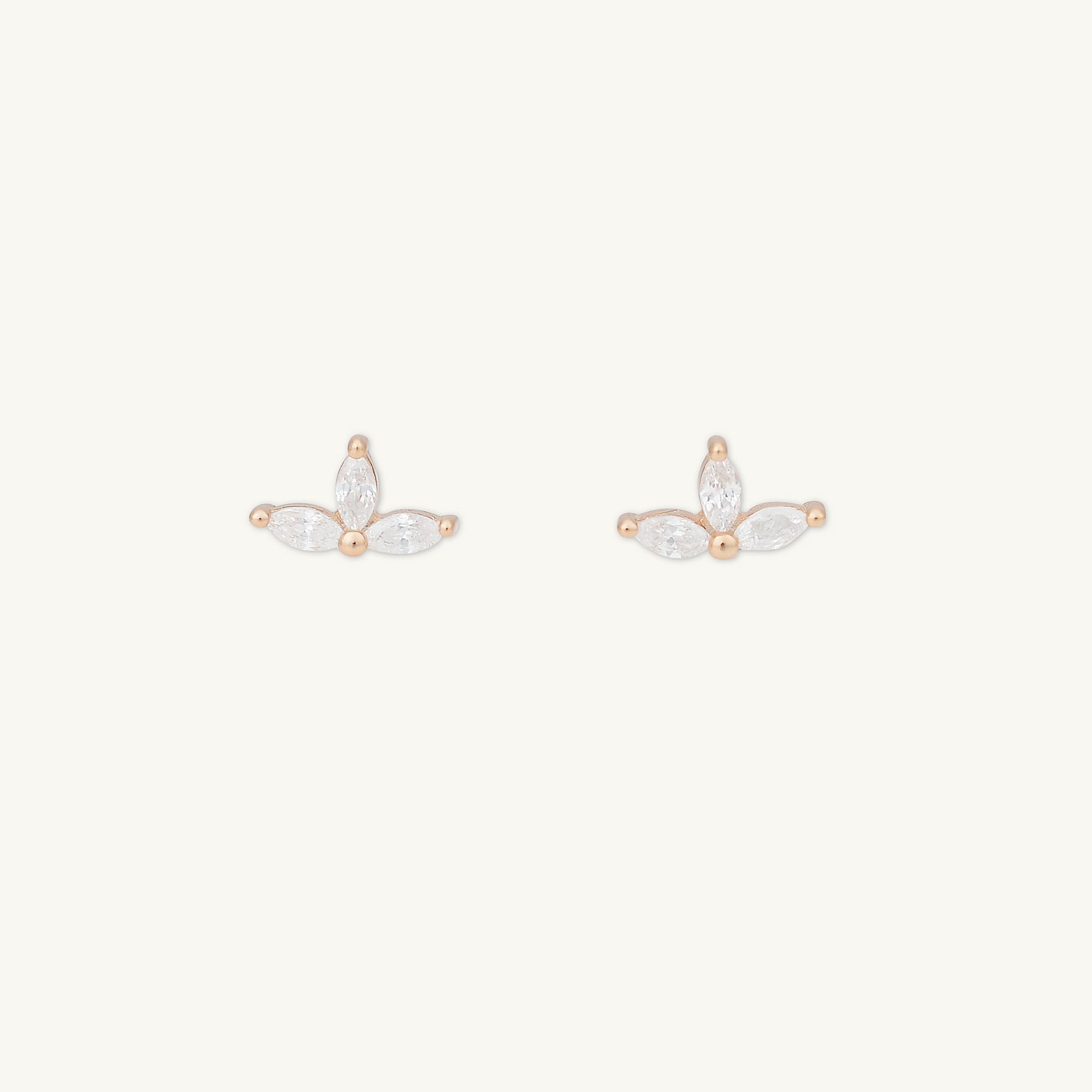 Marquise Lotus Sapphire Earrings - Camile & Stone