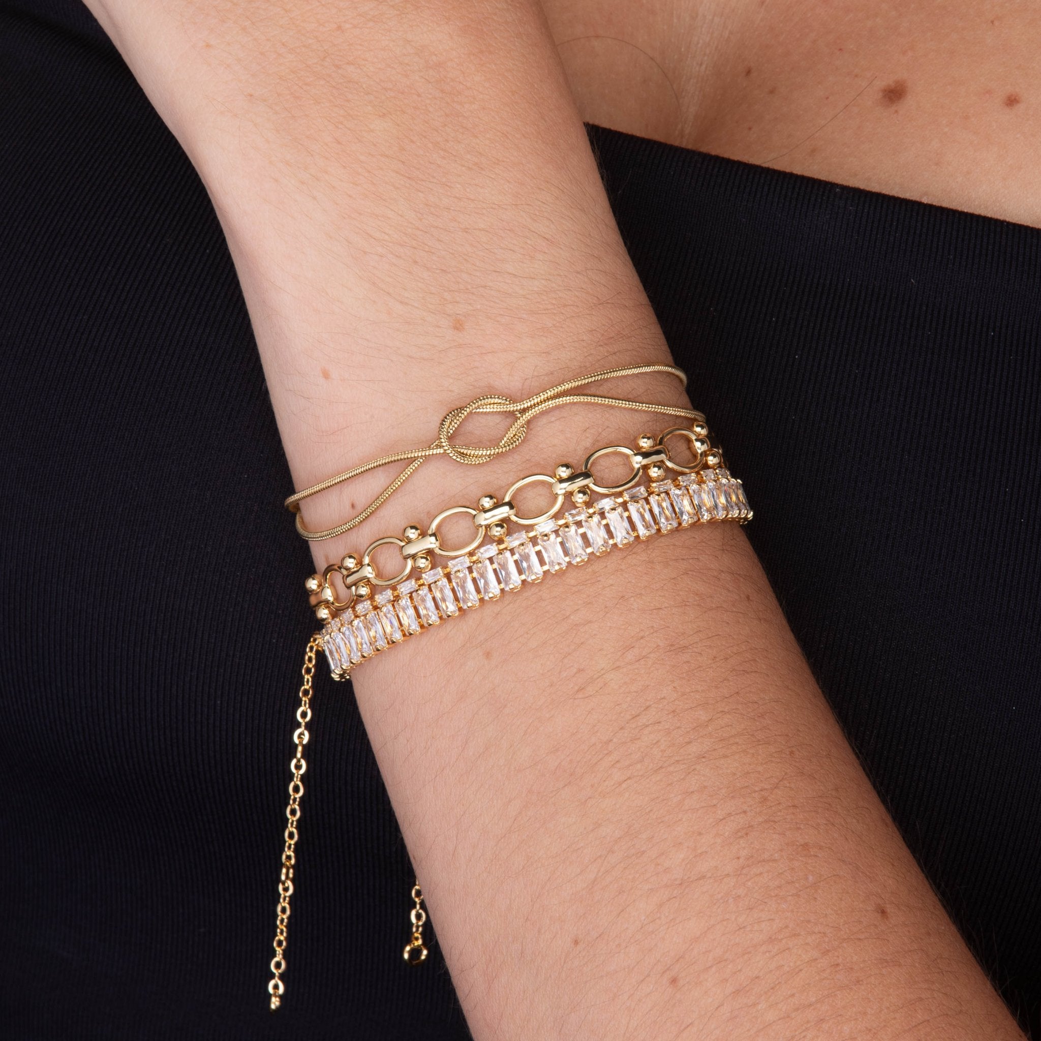 Mason Baguette Tennis Zirconia Bracelet - Camile & Stone